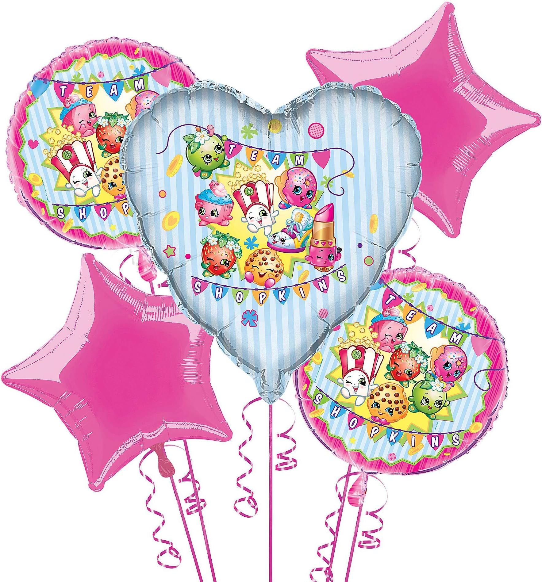 Shopkins Balloon Bouquet Kit, 5pc, multi (43087)