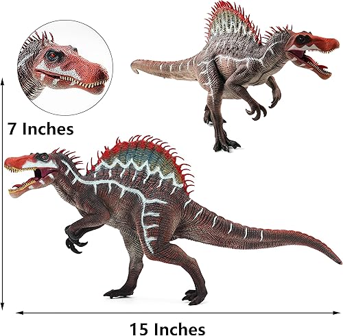 Vista 26 de Gemini&Genius Giganotosaurus - Juguete de dinosaurio para niños, juguete de dinosaurio Giganotosaurus, figura de acción de dinosaurio realista