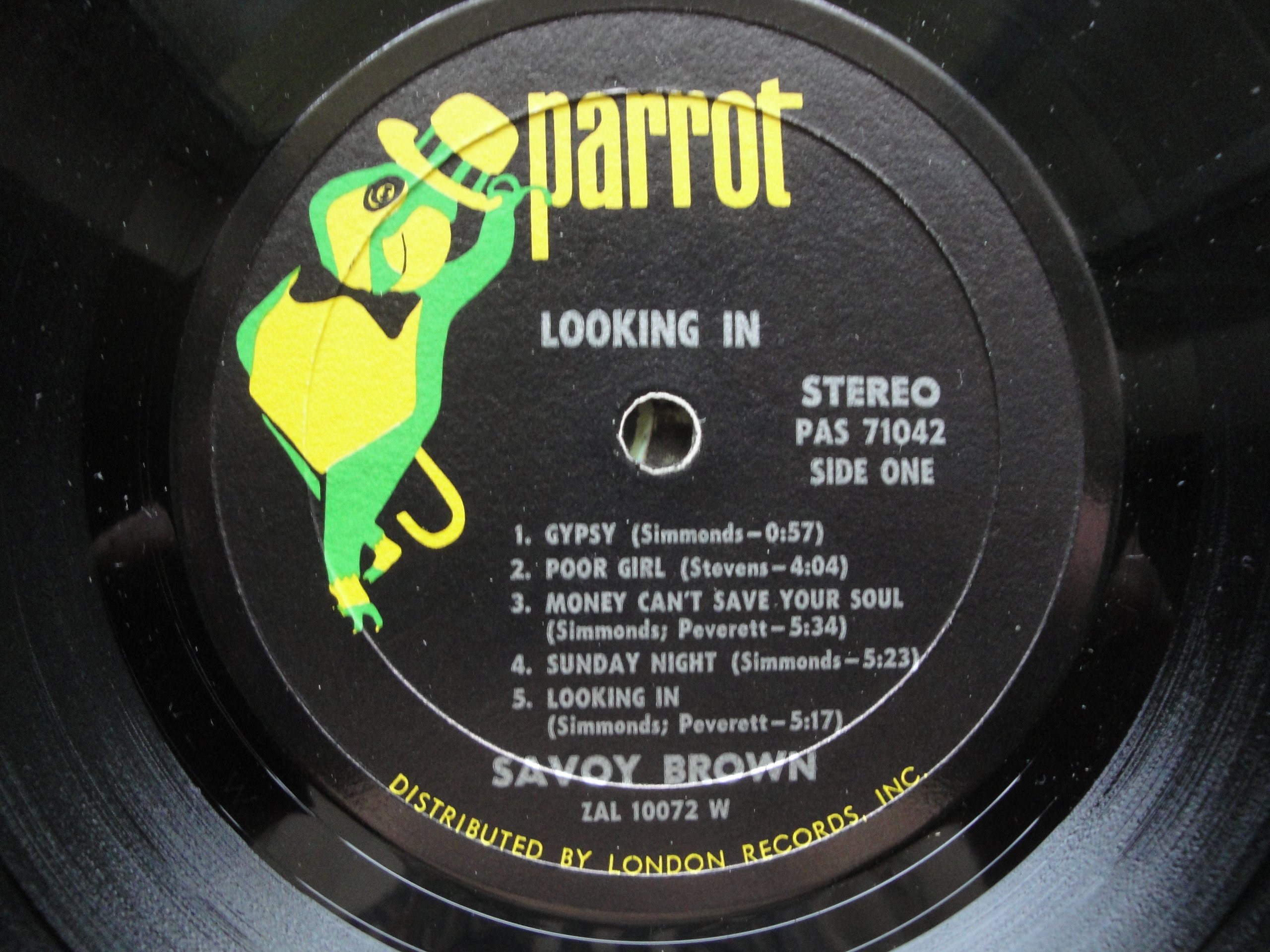 Savoy Bronw "Looking In" Original 1970 Parrot PAS-71042 Stereo Vinyl Lp Ex Blues Rock Must Have!