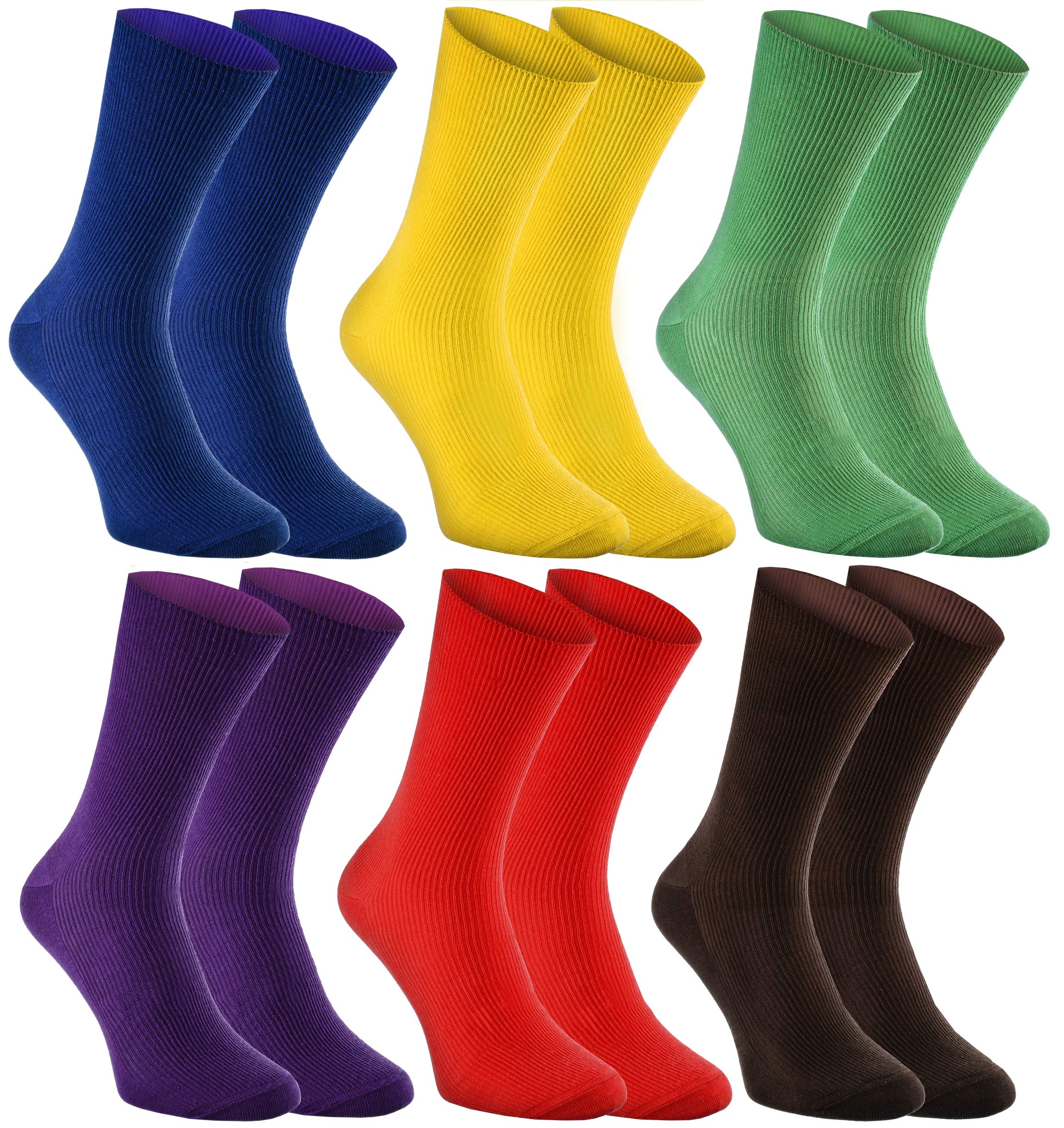 Rainbow SocksWomen Men Antibacterial Diabetic Non Elastic Loose Socks