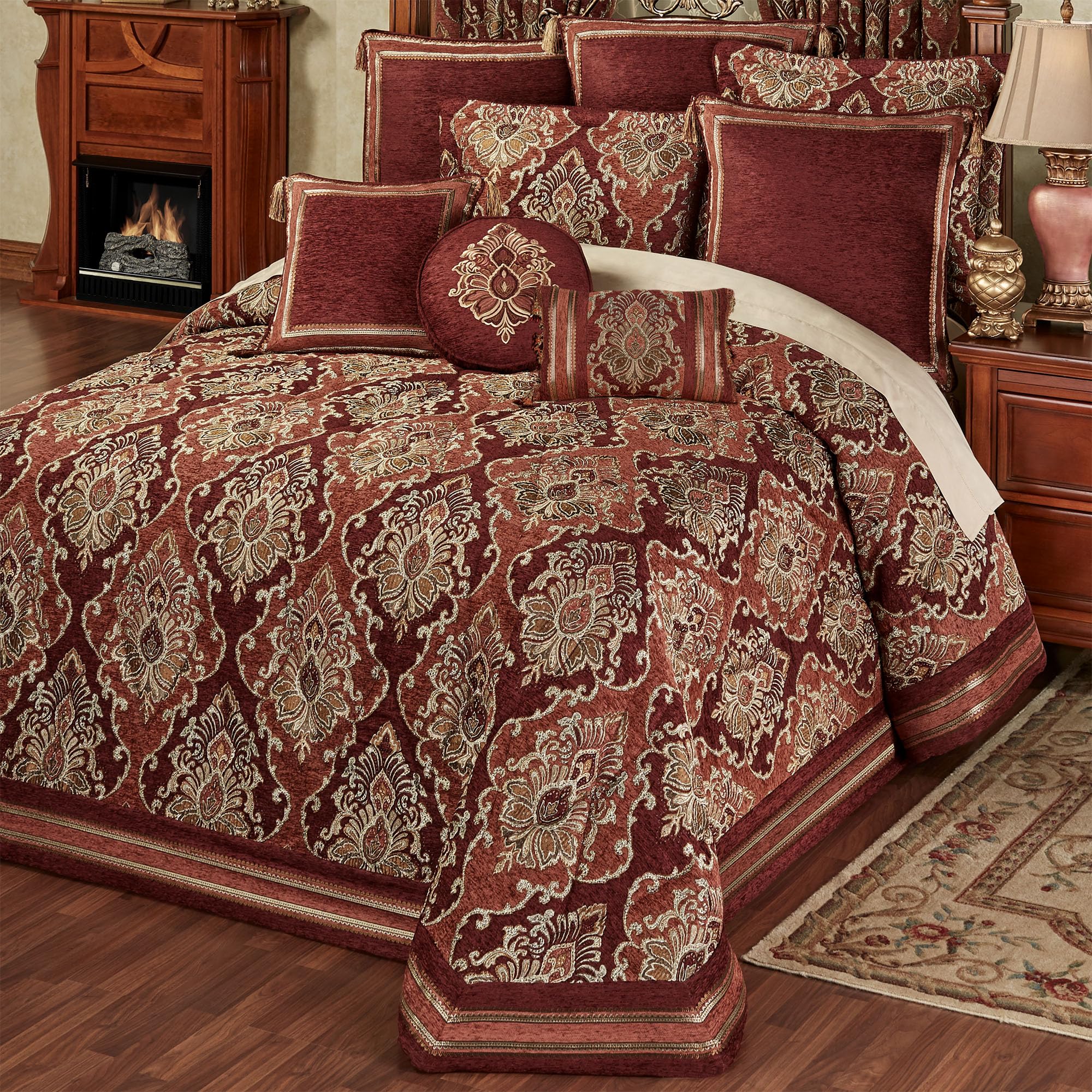Amazon.com: Ravenna Damask Medallion Oversized Luxury Bedding