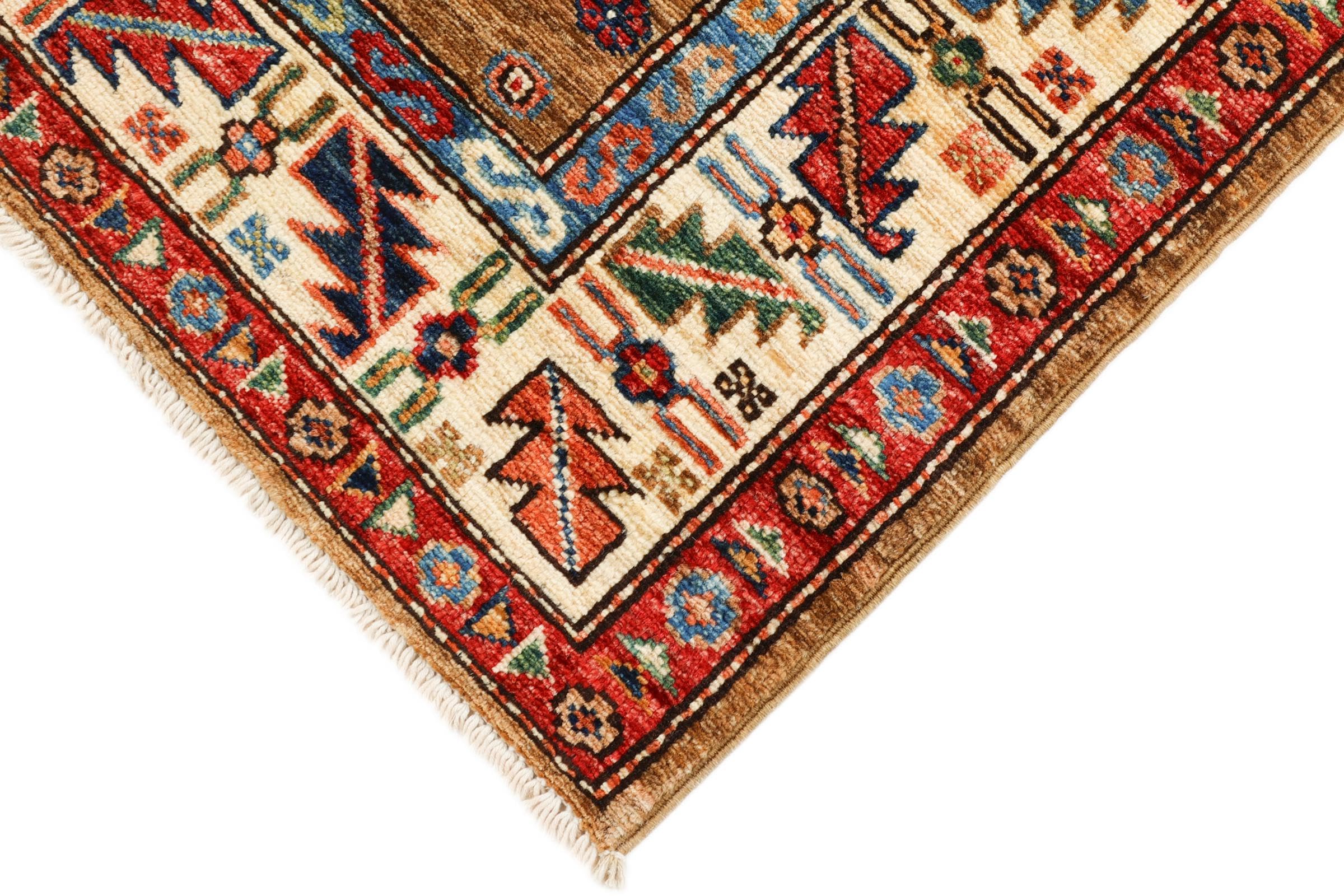 Super Kazak 82x324 Ręcznie tkane Dywan orientalny Dywanik Dywan Wełna Pakistan