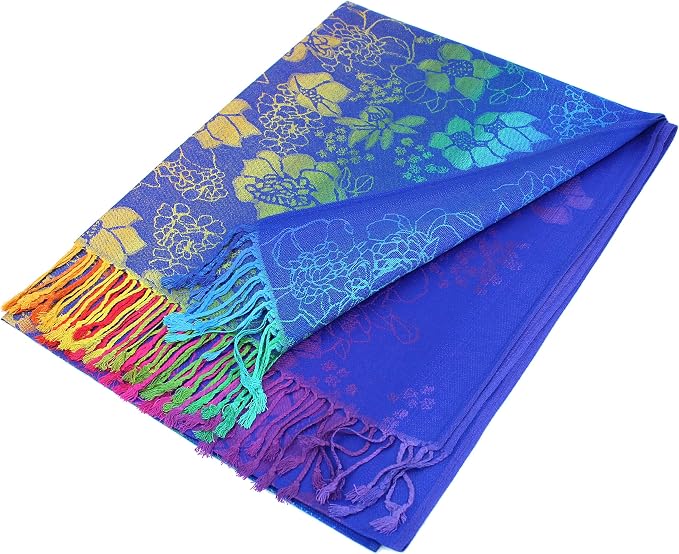 Pashmina clásica reversible 72 x 28 pulgadas miniatura 6