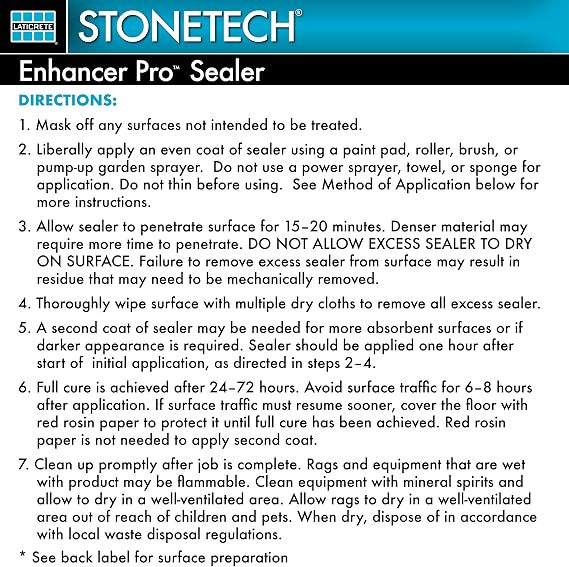 STONETECH Enhancer Pro Sealer, 1 Quart/32OZ (946ML) Bottle