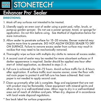 STONETECH Enhancer Pro Sealer, 1 Quart/32OZ (946ML) Bottle