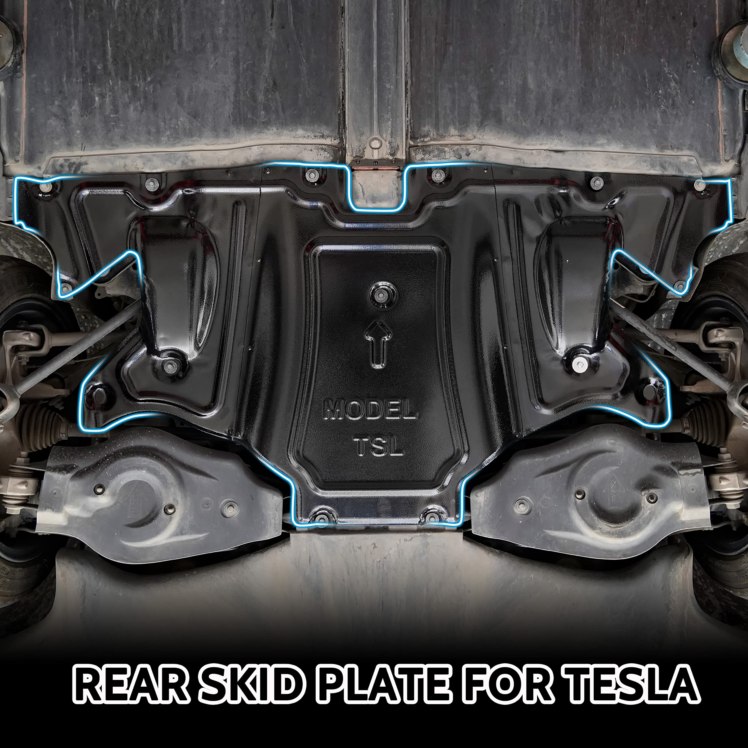 For Tesla Model Y 2021-2022 Under Engine Guard Cover Front Skid Plate Replace 04 Weej