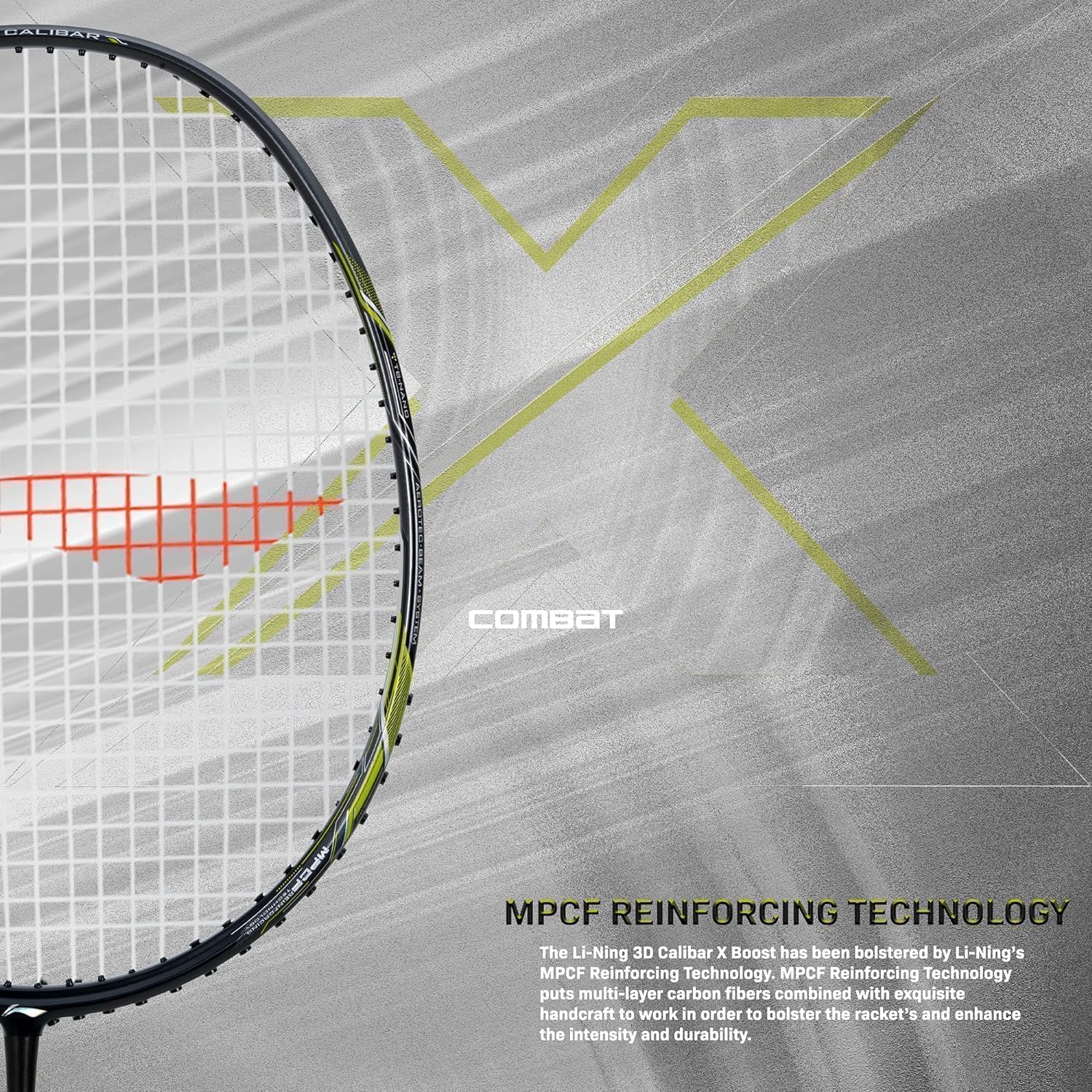 Amazon.com : Li-Ning 3D Calibar X Combat Carbon Graphite Strung