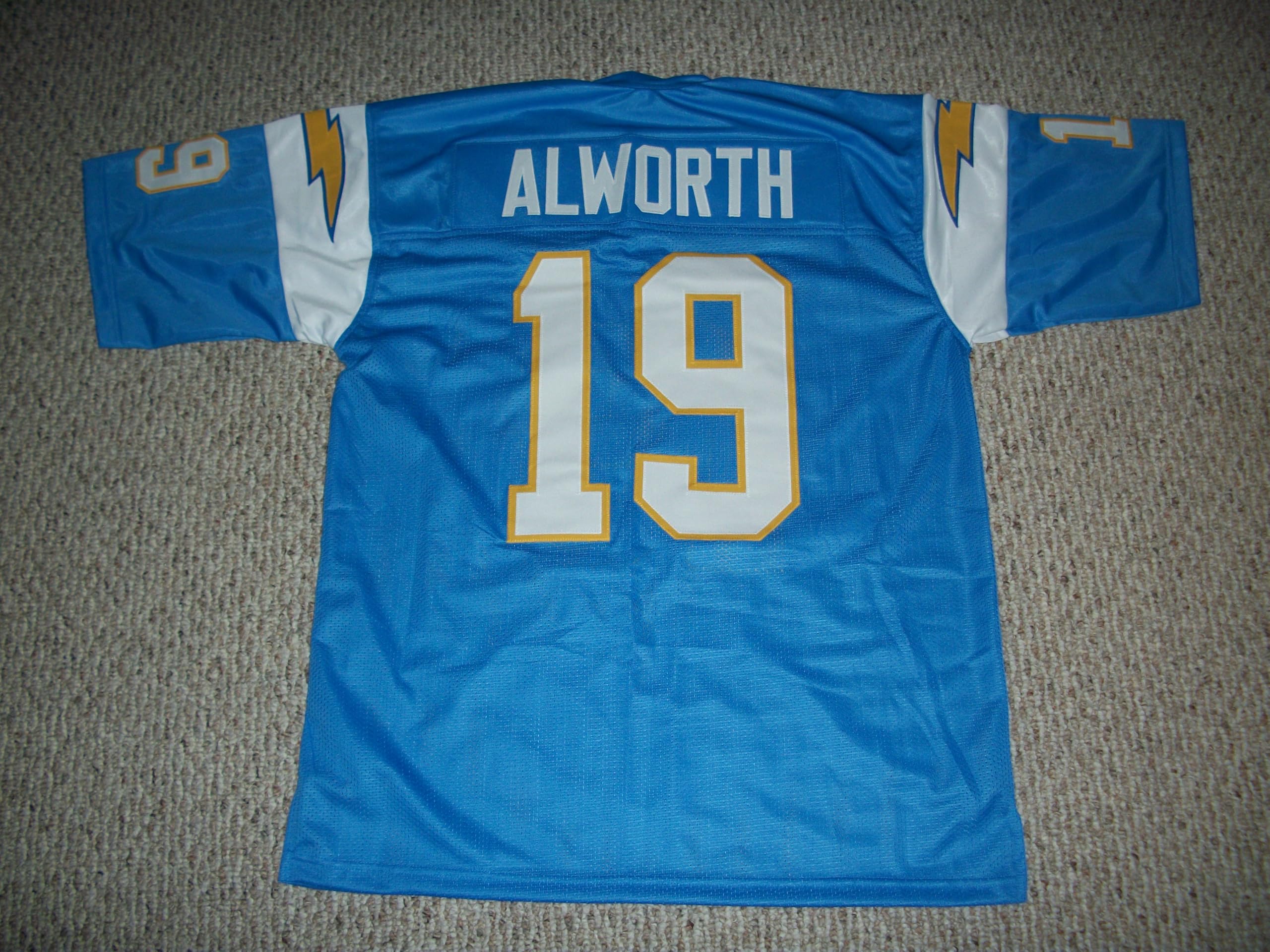 Amazon.com: Lance Alworth Jersey #19 San Diego Custom Stitched Sky