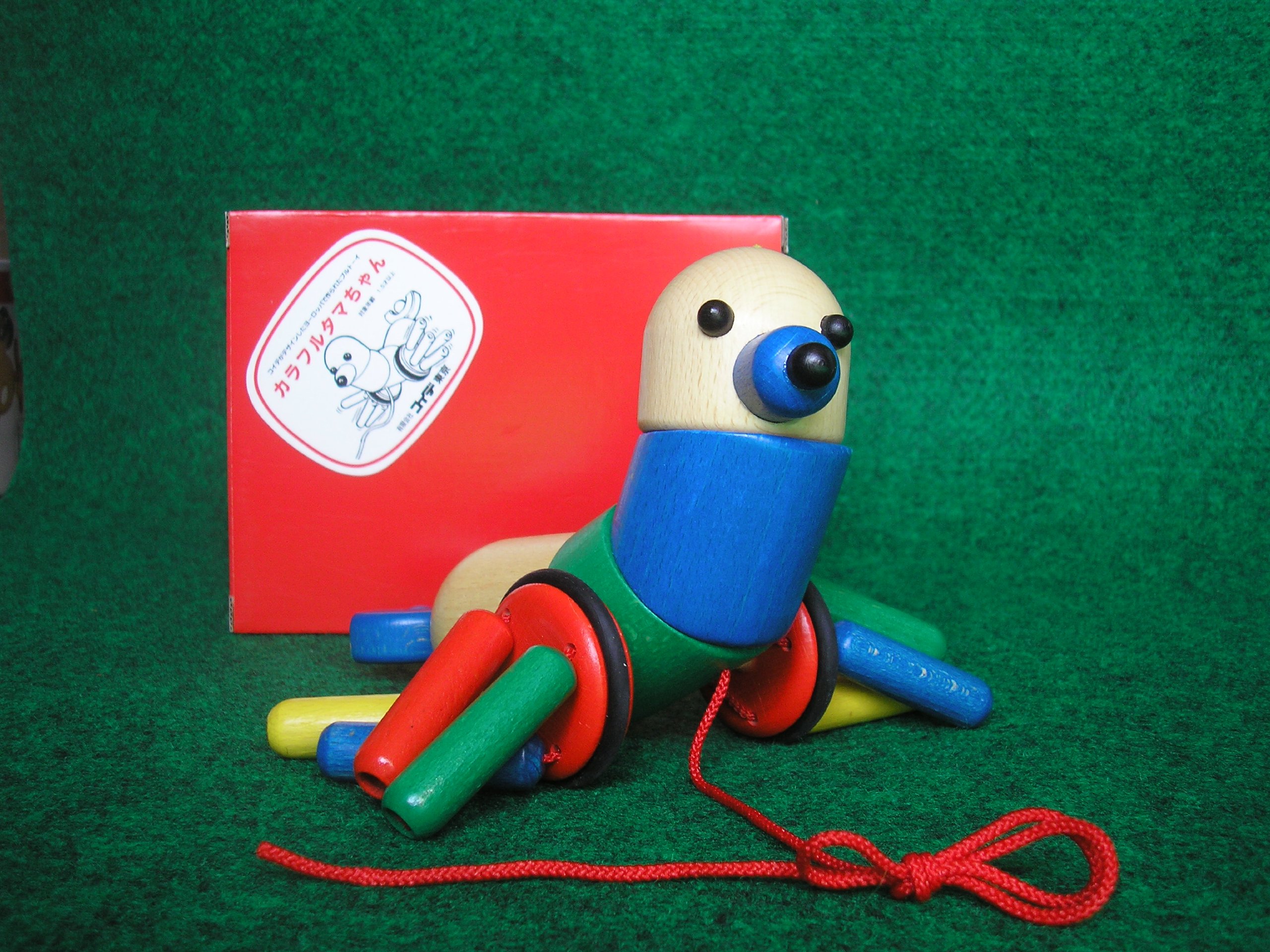 Amazon.co.jp: 【木のおもちゃ】＊プルトイ＊カラフルタマちゃん*日本  