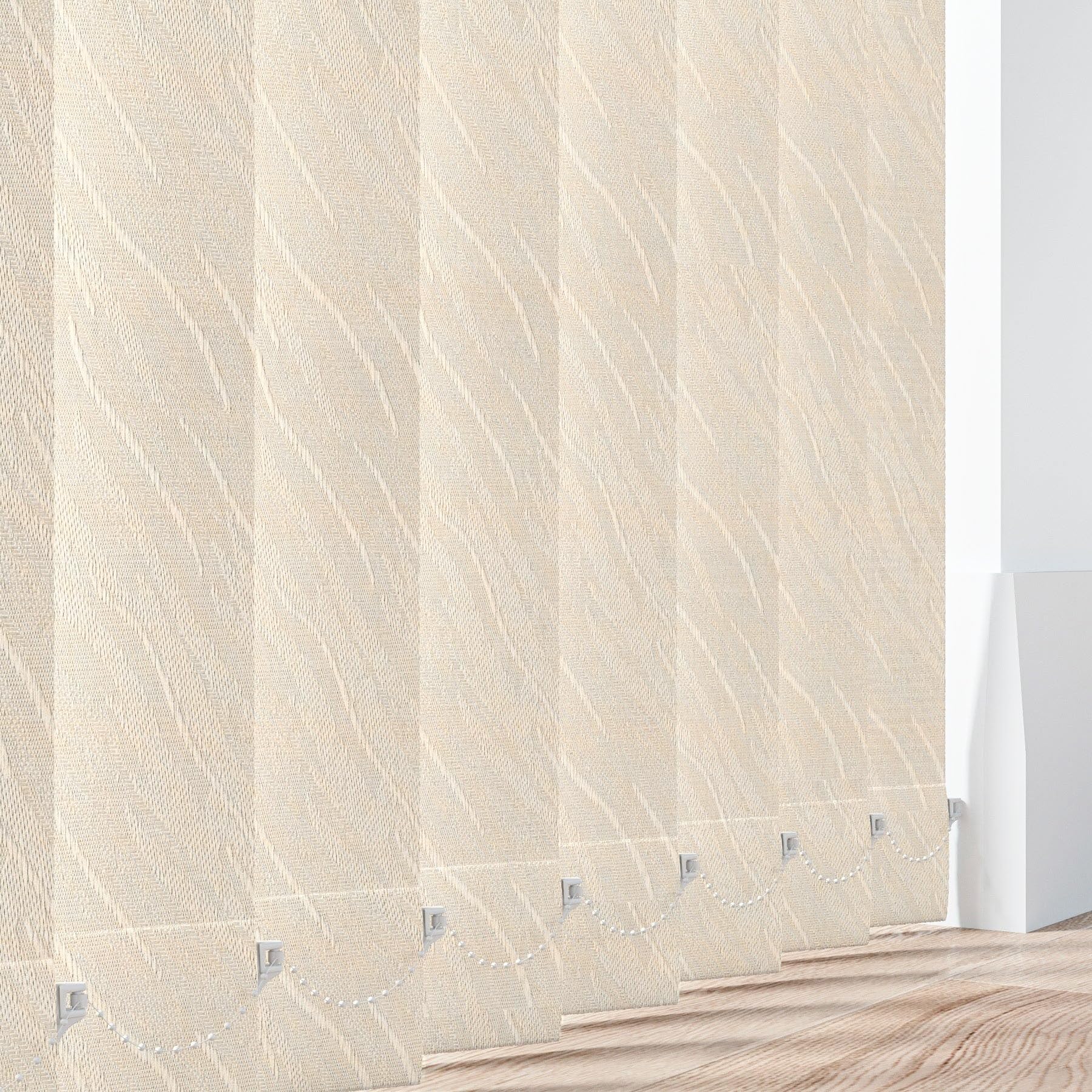 Winzow Pacific Dawn Made To Measure Vertical Blinds Slats - Fabric 89Mm(3.5") Wide Louvres -Perfect Replacement Slats For Windows & Conservatory Blinds With Weights And Chains - Colour Options (Pacific Dawn)