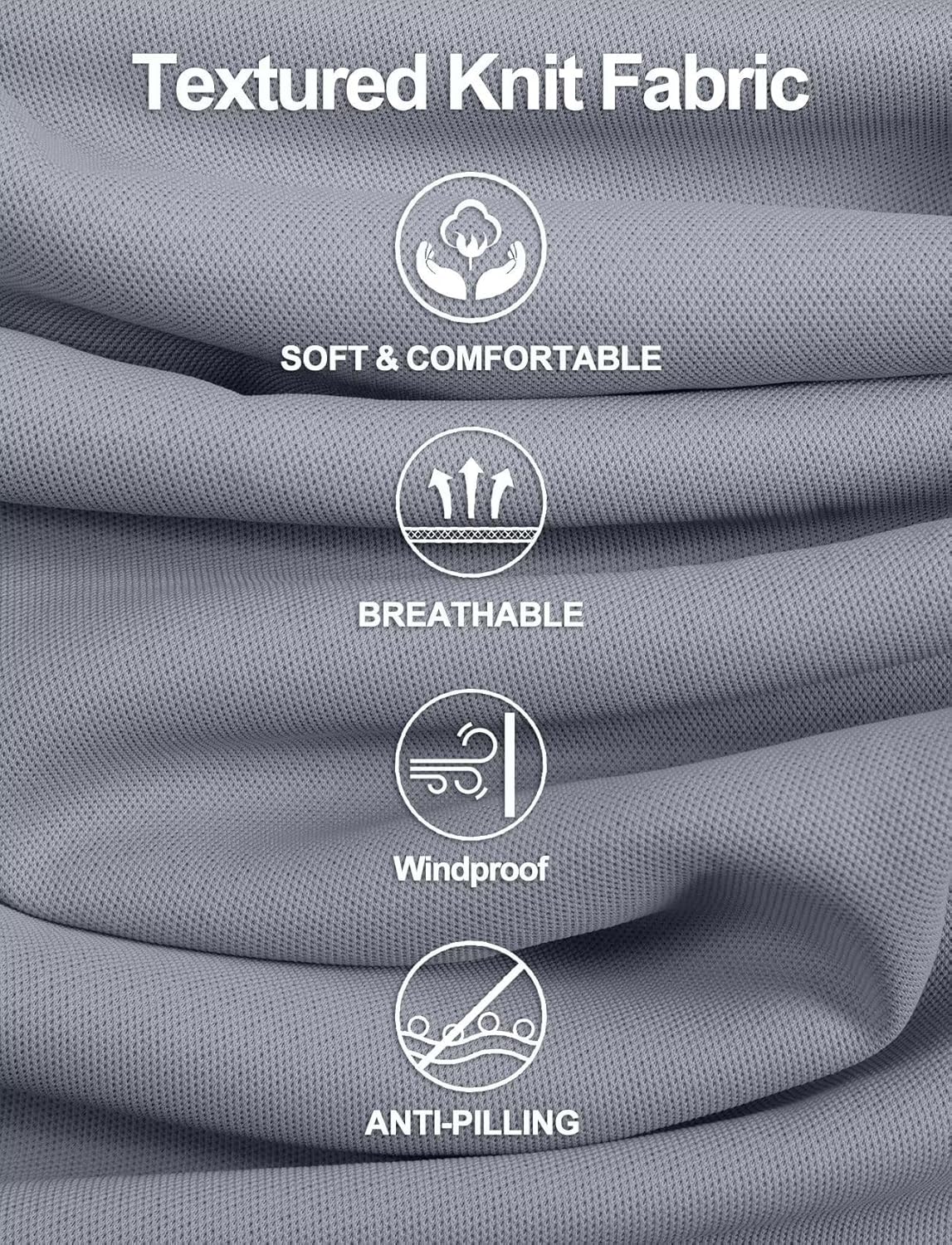 Zengjo Men's Track Jackets Full-Zip Athletic Jacket Sweatshirt Mock Neck with Zipper Pockets - Image 5