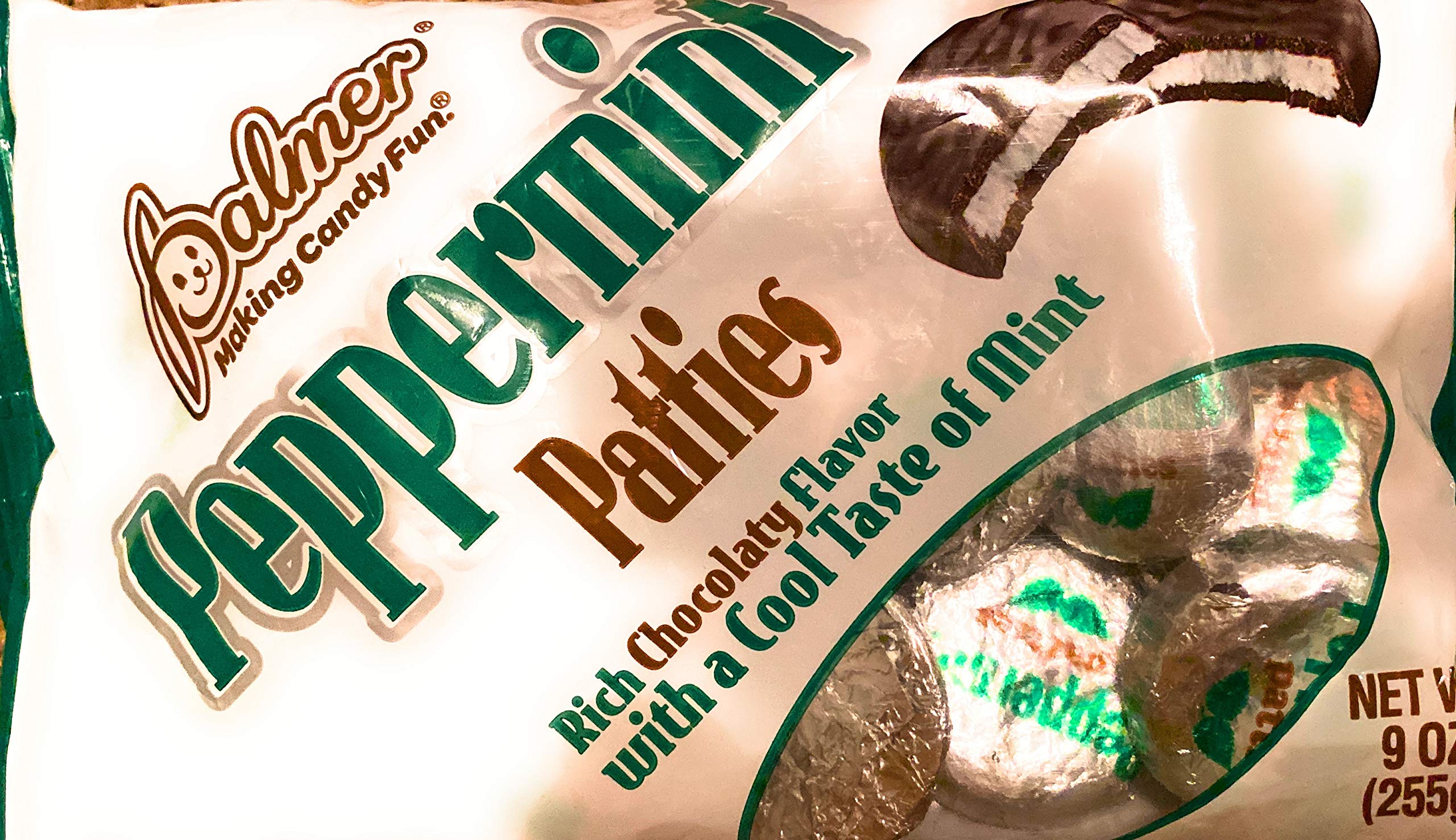 Palmer Peppermint Patties (1) 9oz Bag Rich Chocolaty Flavor with a Cool Taste of Mint
