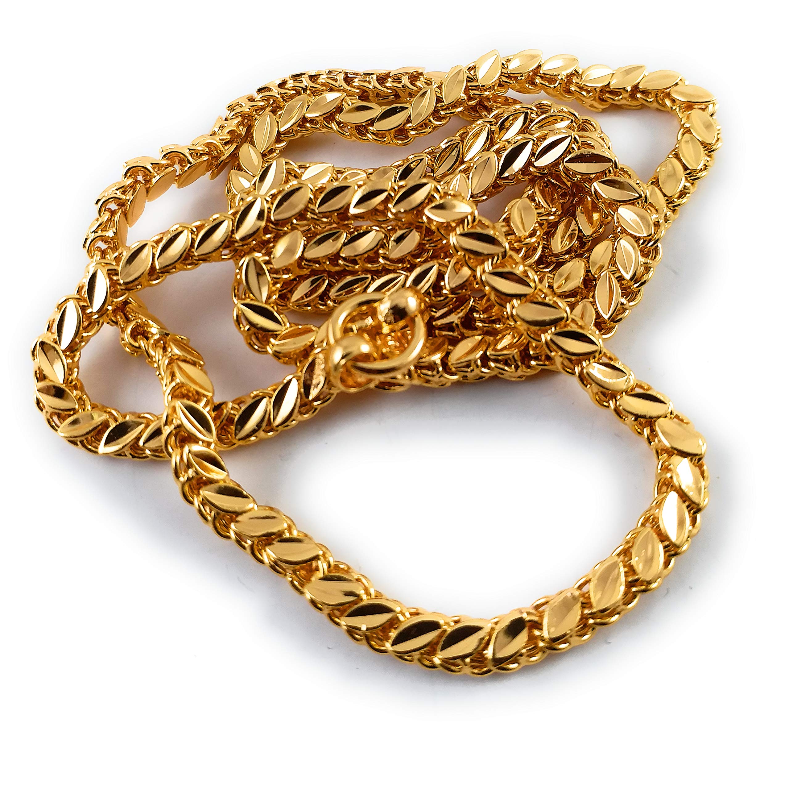AFJ GOLD 1 Gram Micro Gold Plated Traditional Designer Fashion Jewellery Chain for Women & Girls (B07YDQRWNV) Amazon Price History, Amazon Price Tracker