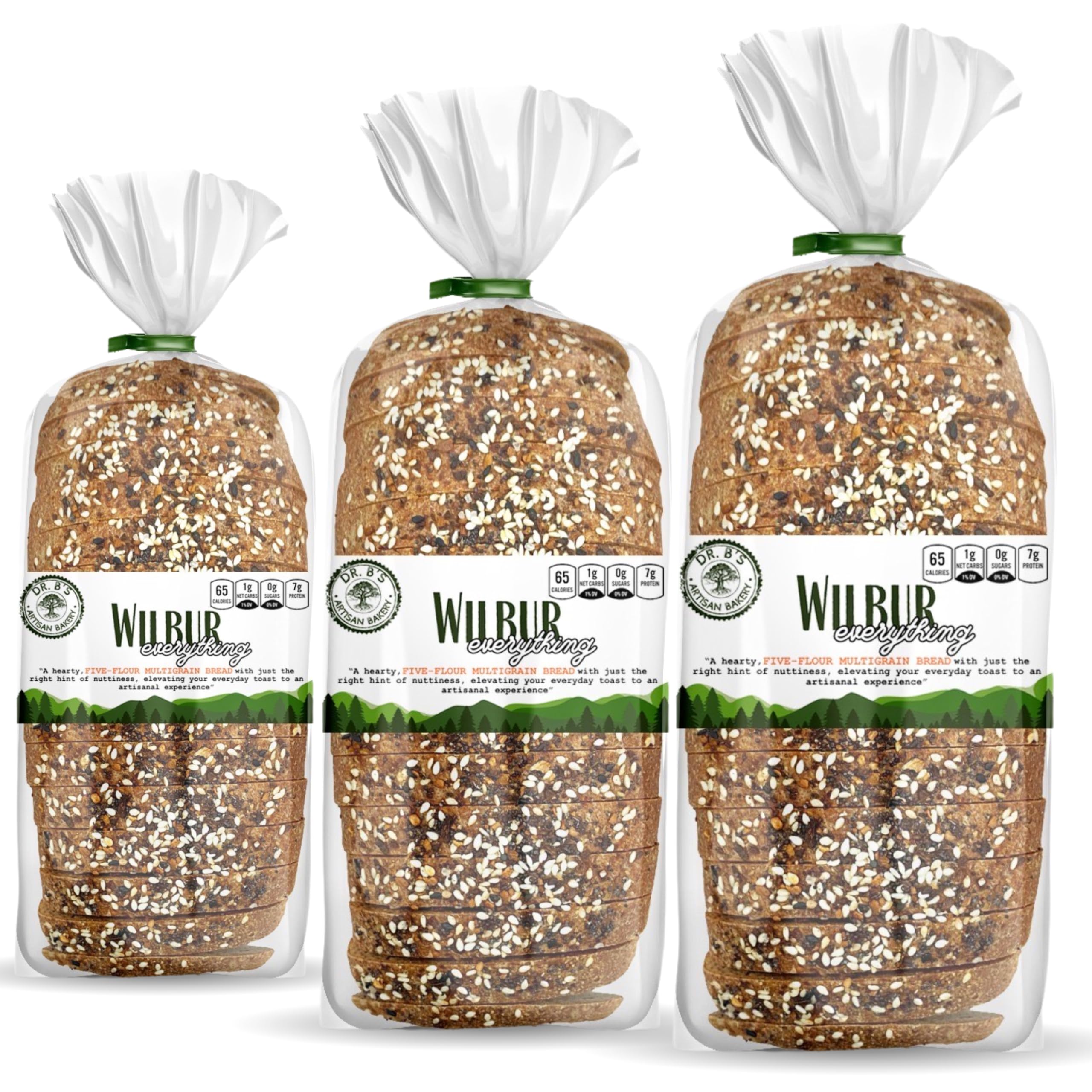 Amazon.com: Dr. B's Wilbur Five Flour Multigrain Bread | 1g Net