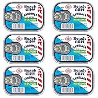 Vista 14 de Beach Cliff Wild Caught Sardines in Louisiana Hot Sauce, lata de 3.75 onzas (paquete de 12) – 0.49 oz de proteína por porción, sin gluten, apto