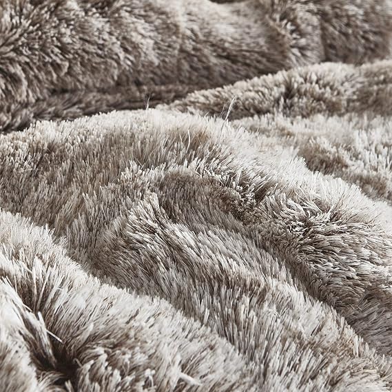 are You Kidding Coma Inducer Oversized Queen Comforter Set Frost Chocolate