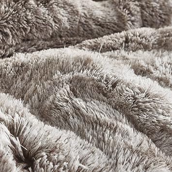 are You Kidding Coma Inducer Oversized Queen Comforter Set Frost Chocolate