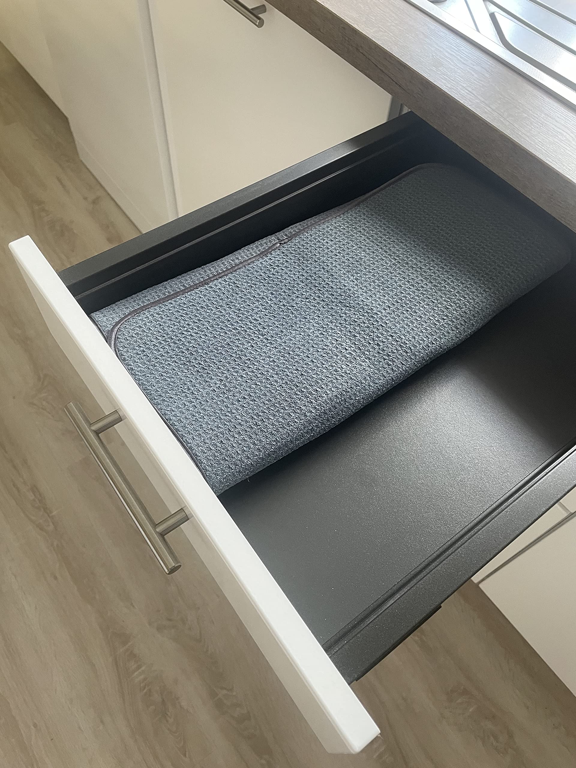 Tapis égouttoir à Vaisselle Microfibre 45x60 Cm - Super Absorbant, Antidérapant, Lavable - Pour Comptoir De Cuisine - 2