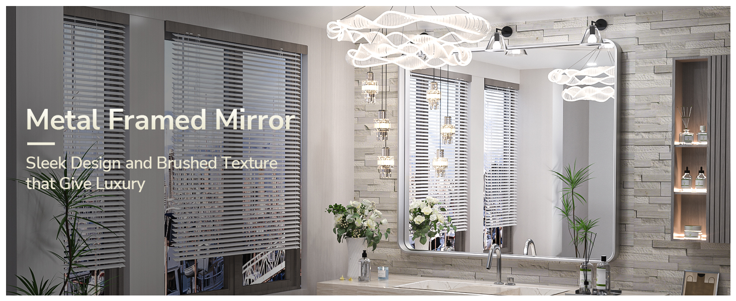 Amazon.com: TokeShimi 24 x 36 Inch Black Mirror Wall Mirror for