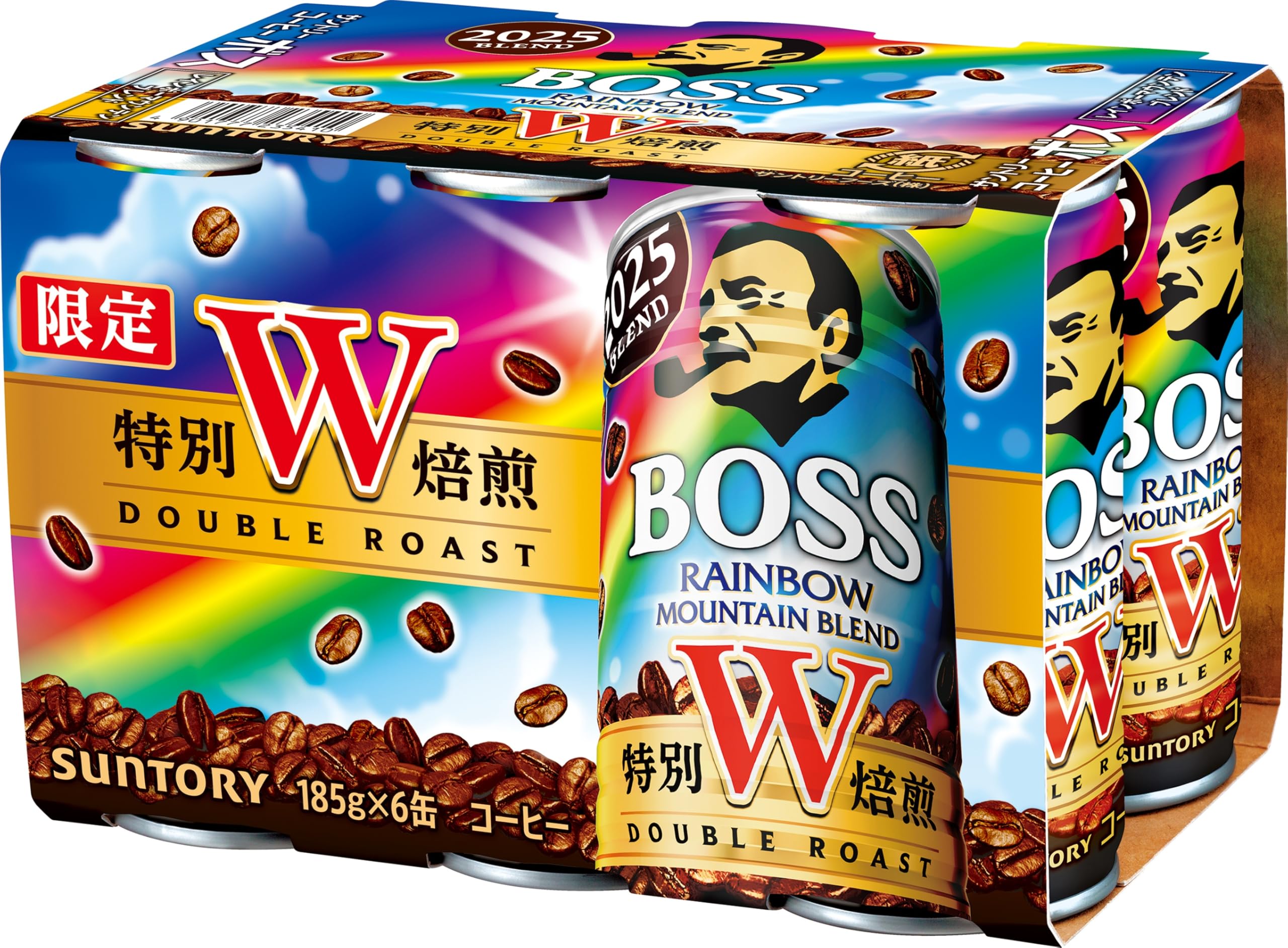 Amazon.co.jp: サントリー ボスレインボーマウンテン (185g×6缶