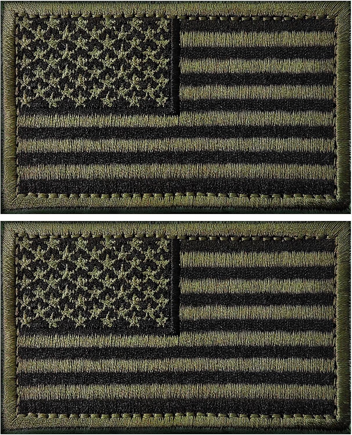 2-Pack 250 Years America Patches 1776-2026 USA 250th Anniversary Patriotic Design Hook&Loop Birthday DIY Applique for Backpacks Dog Harnesses Army Vests Hats Helmets Style 2