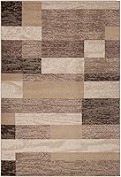 Vista 26 de Superior Alfombra de pasillo para interiores, respaldo de yute, decoración moderna de patchwork geométrico para dormitorio, oficina, sala de estar