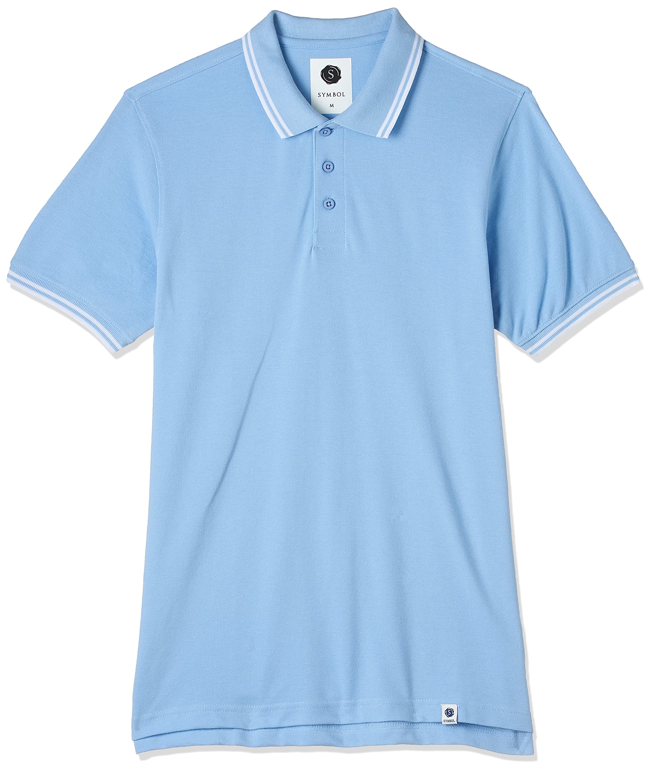 Amazon Brand - SymbolMen's Solid Regular Fit Polo (CT-Single)
