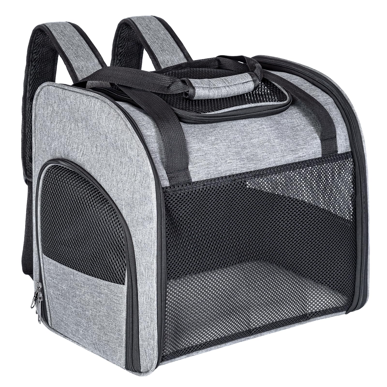 Zaino Trasportino Per Gatti E Cani Piccoli – 38x29x42.5cm, Traspirante, Pieghevole, Per Escursioni E Viaggi