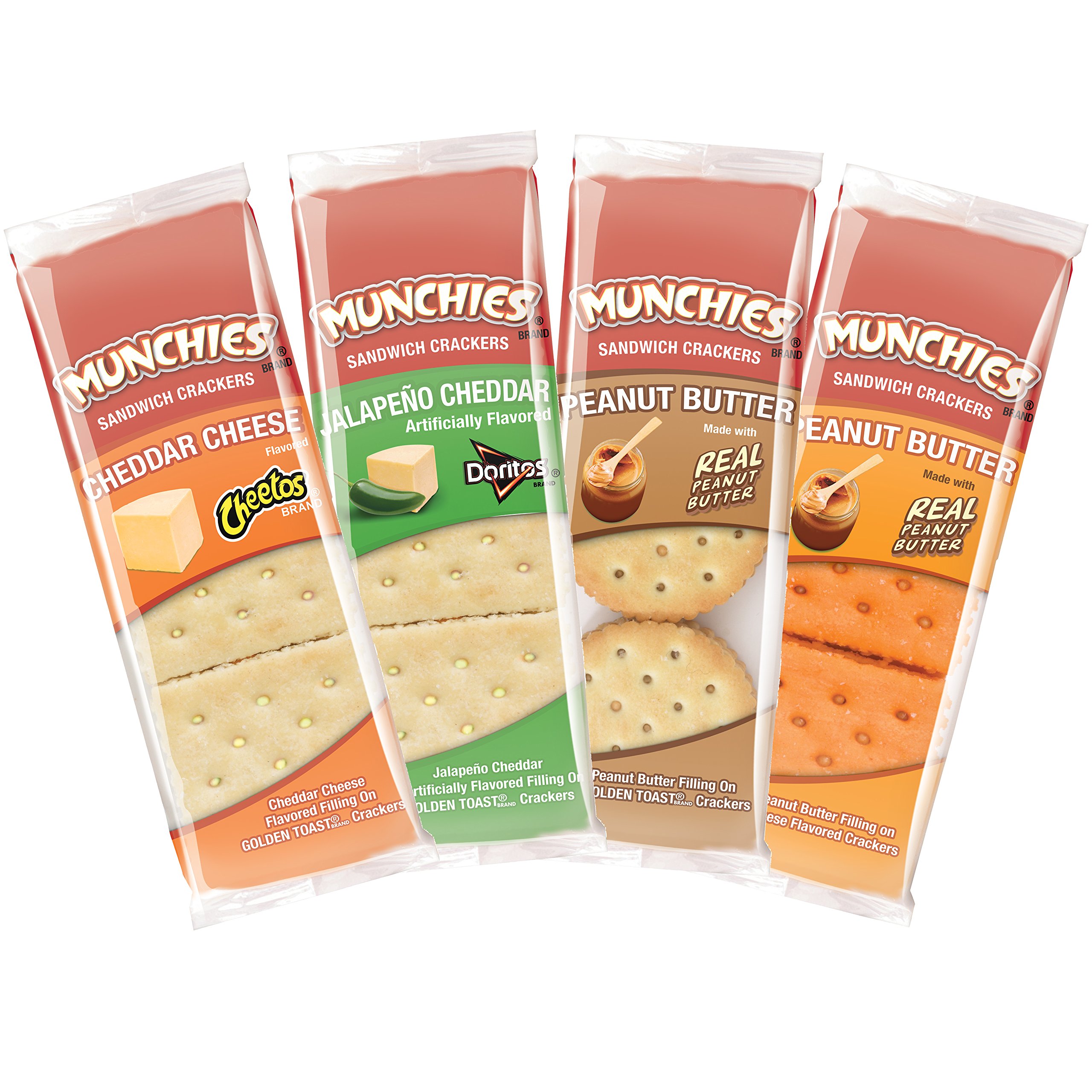 Buy Munchies Sandwich Crackers Variety Pack, 8 Count (Pack of 6) Online