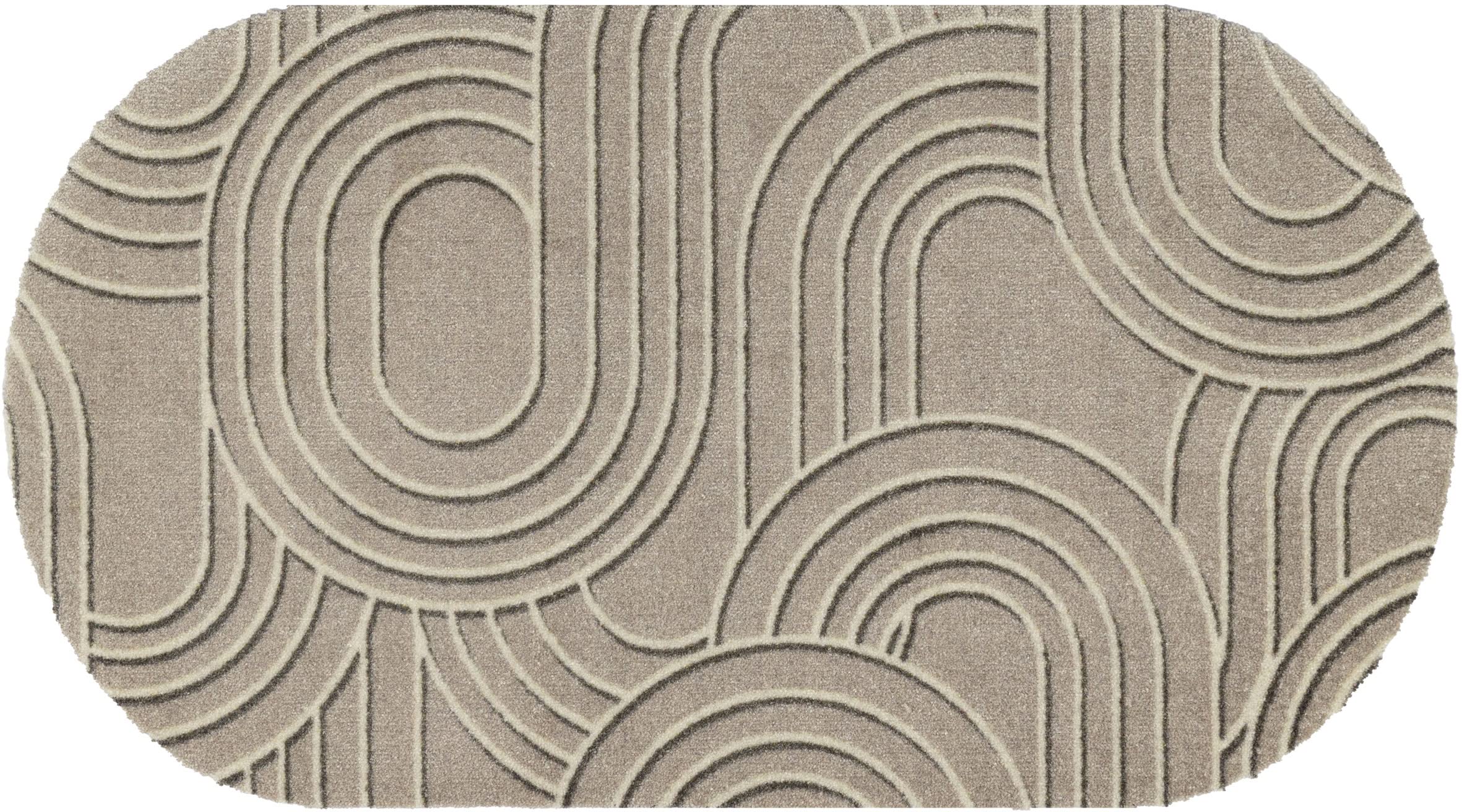 wash+dry Fußmatte, Sand Twist 50x90cm, innen und außen, waschbar