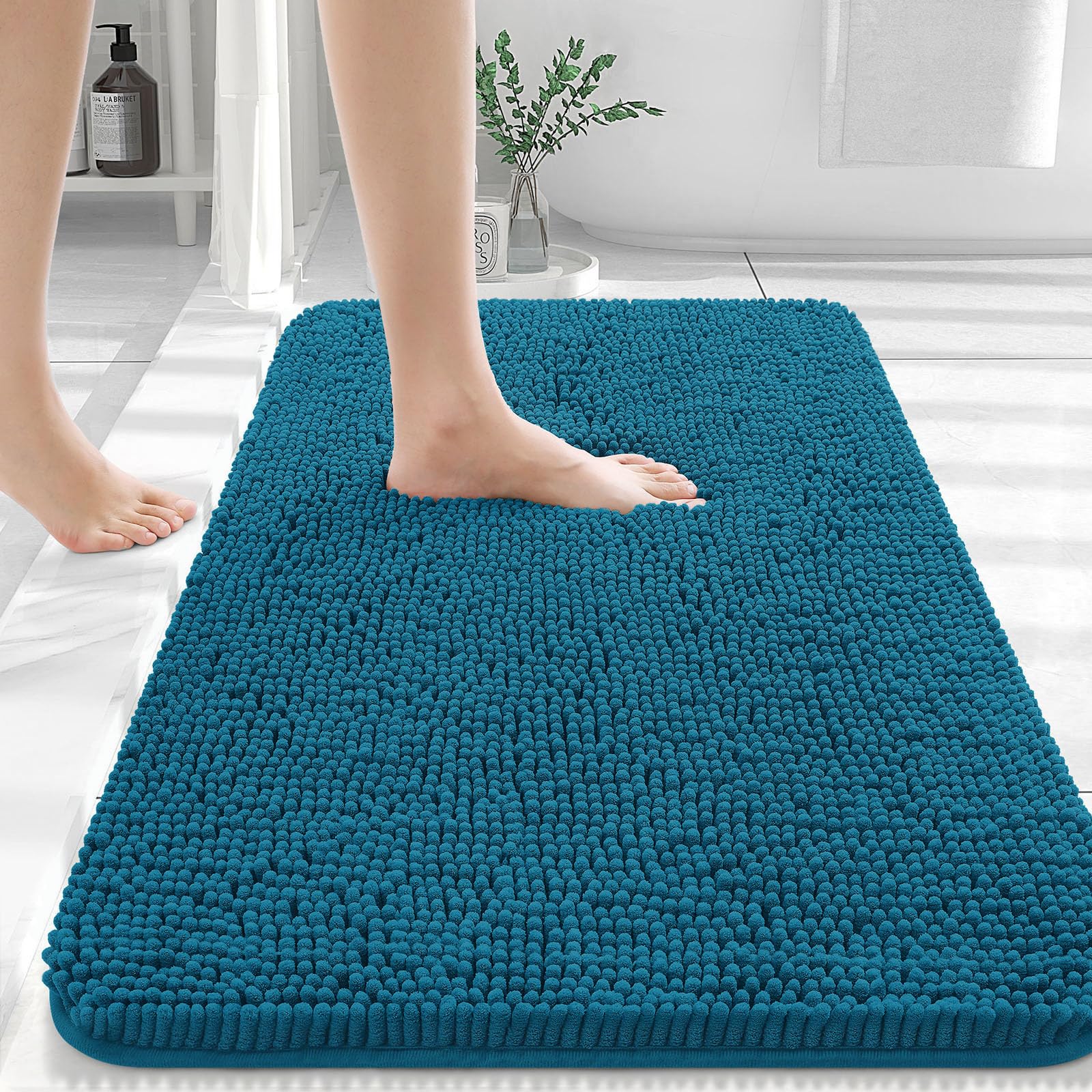 Amazon.com: OLANLY Bathroom Rugs 36x24, Extra Soft Absorbent Chenille ...
