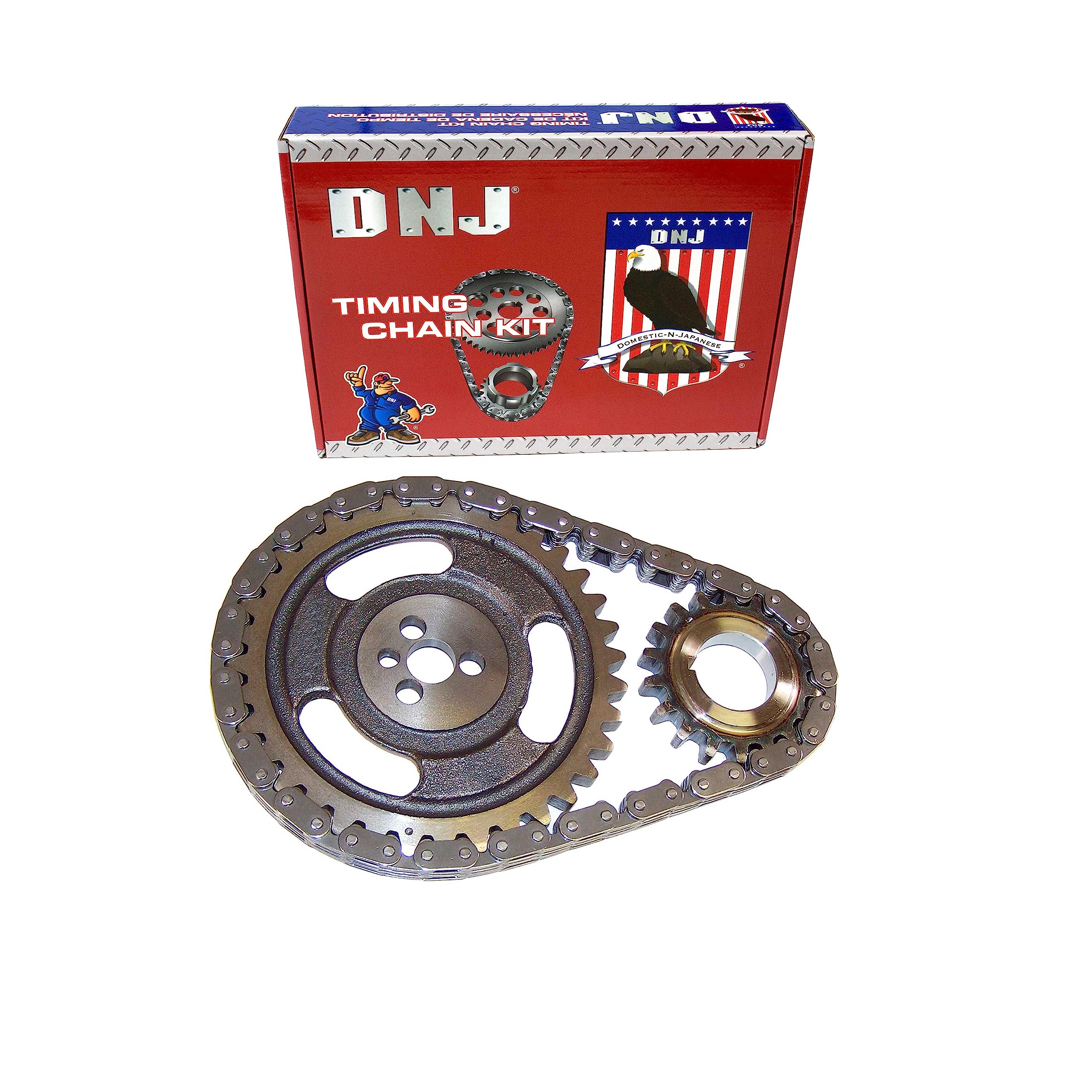 DNJ TK3125 Timing Chain Kit for 1987-1996 Chevrolet, GMC, Oldsmobile Astro, Bravada, C1500 4.3L V6 12V OHV 262cid