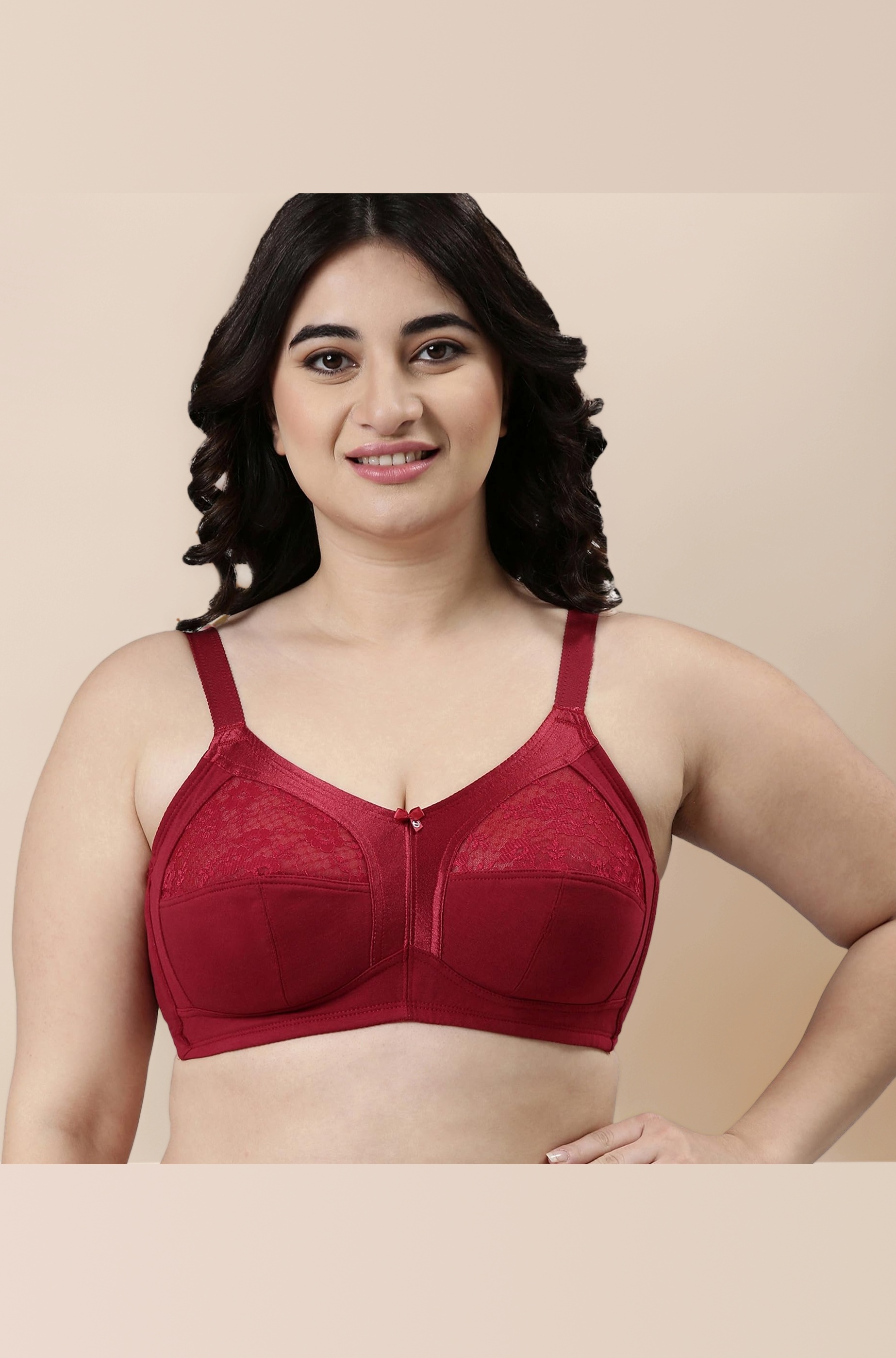 Enamor Innovations Fabcool M-Frame Side Shaper Panel Women's Cotton Everyday Bra - Non Padded, Wirefree, Full Coverage - A014 (Available in Plus Sizes)