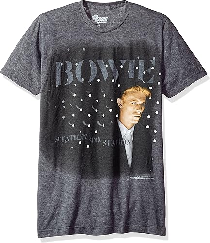 Liquid Blue Camiseta unisex de manga corta David Bowe Station estándar para adultos