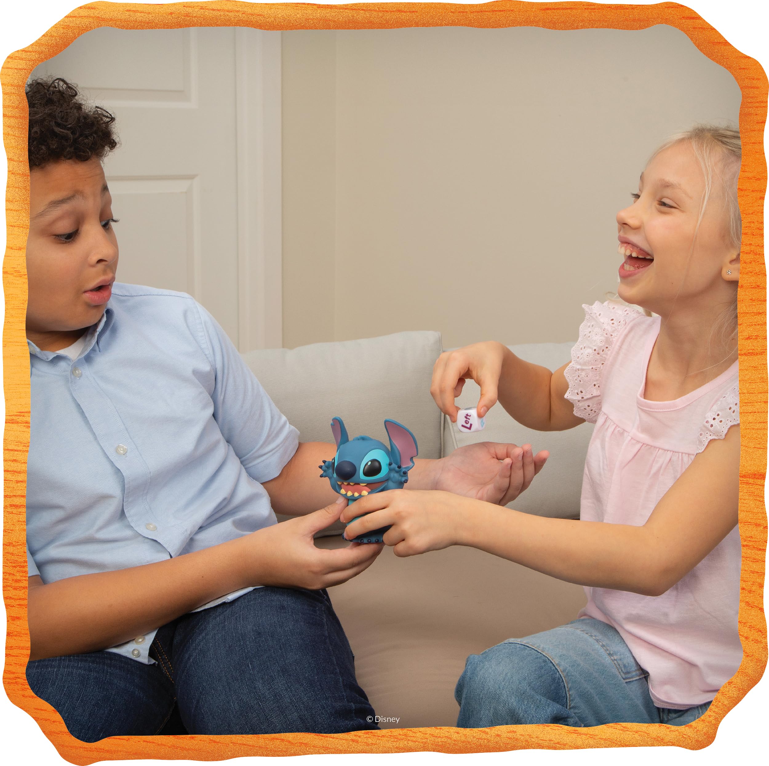 Goliath – Disney Laughing STITCH Game – Juego de Mesa Divertido para Niños 6+ Años – Velocidad & Reflejos – Stitch Electrónico con Sonidos, Dado y Fichas – Para Familia– 2+ Jugadores – Pilas Incluidas