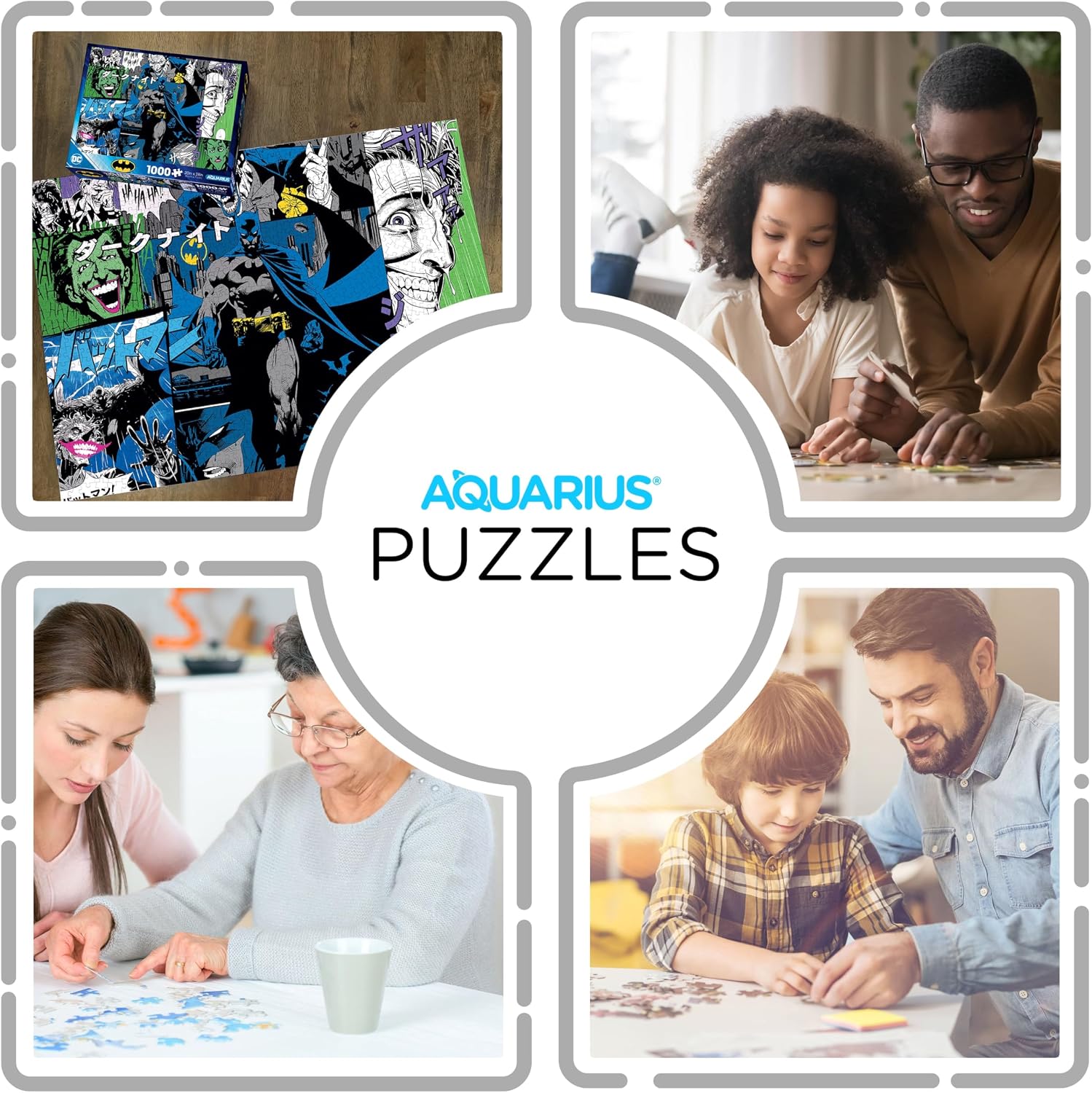Aquarius Batman Manga 1000 Piece Jigsaw Puzzle - Glare Free - Precision Fit - Officially Licensed DC Comics' Merchandise & Collectibles - 20x28 Inches