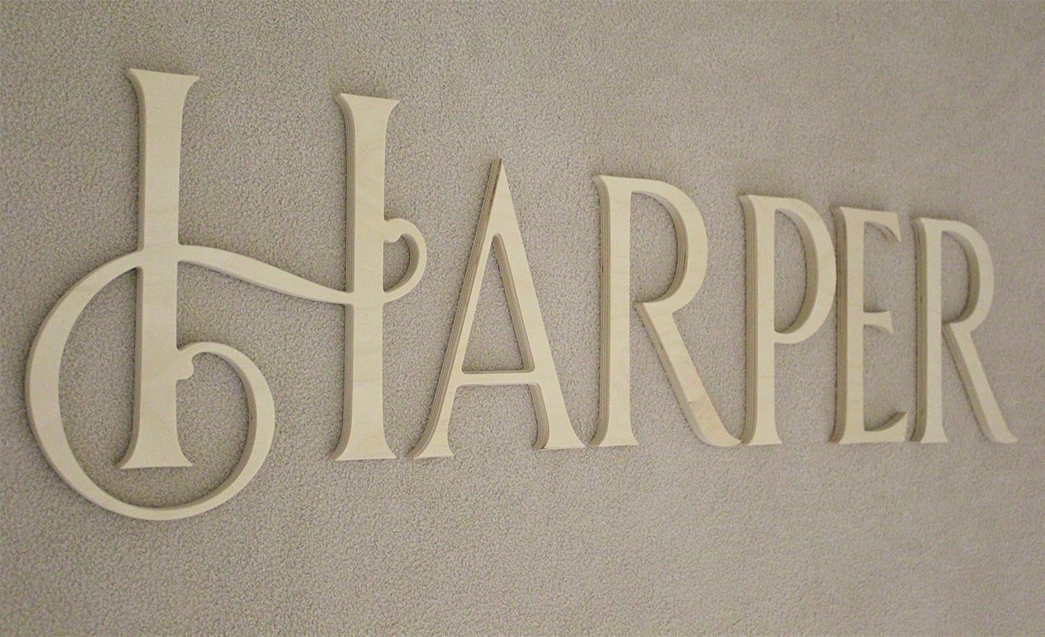 10" Wood Letters, Unconnected Wood Letters, Wood Names for Wall, Nursery Wall