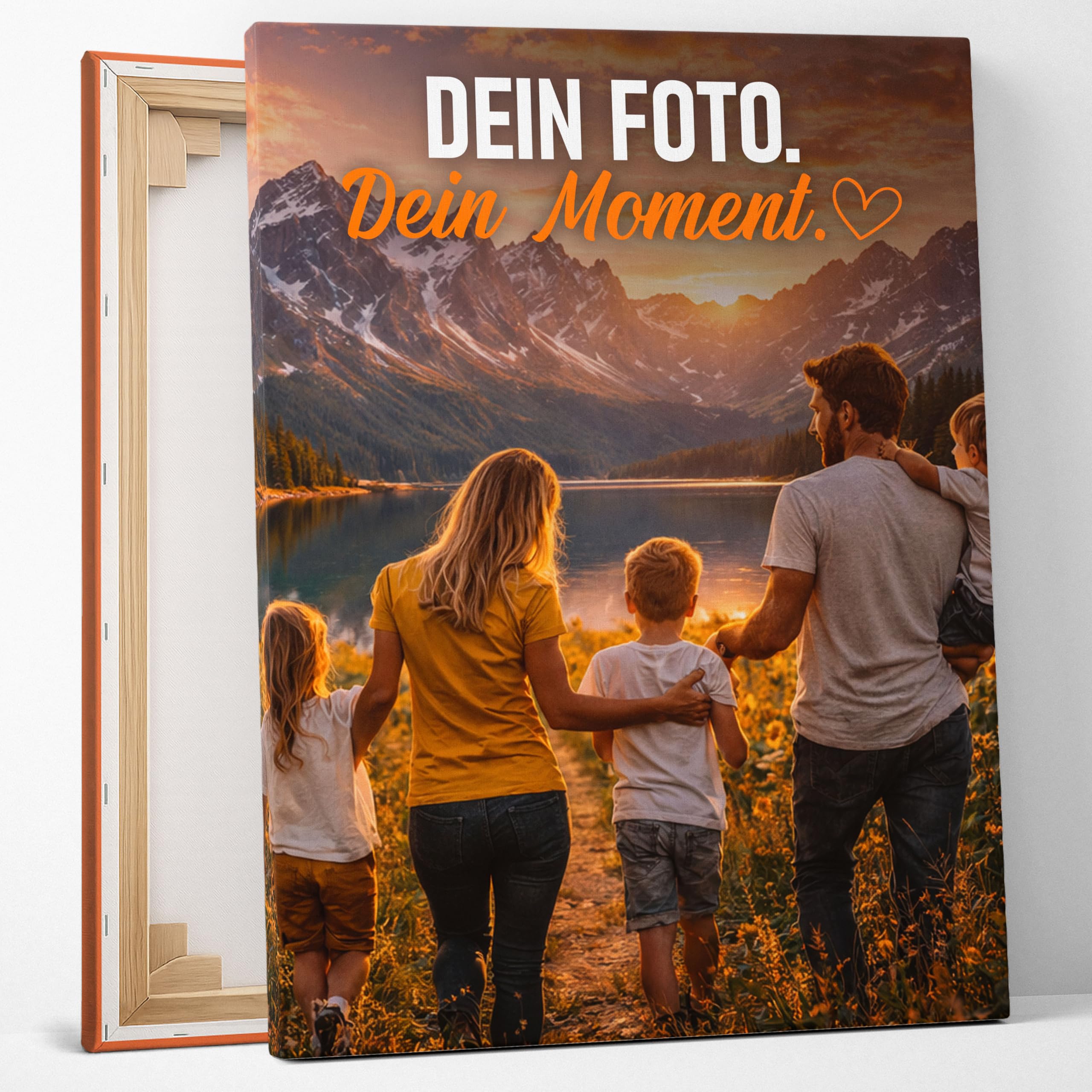posterlux Bild auf Leinwand eigene Fotos - Sofort Upload 40x50 cm