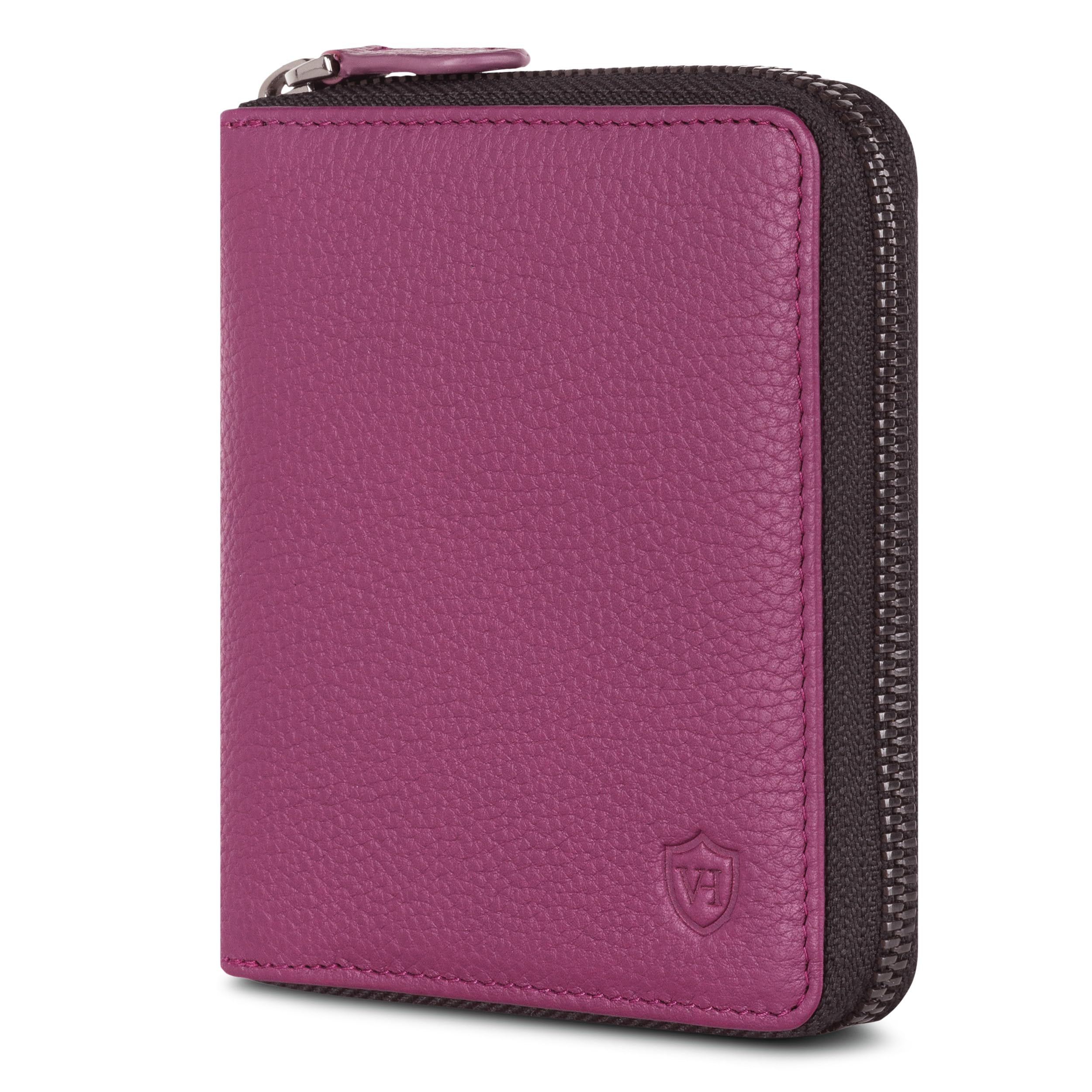 VON HEESEN Leder Geldbörse mit RFID-Schutz - Portemonnaie für Herren & Damen aus echtem Leder - Wallet mit Münzfach - Geldbeutel für Männer und Frauen