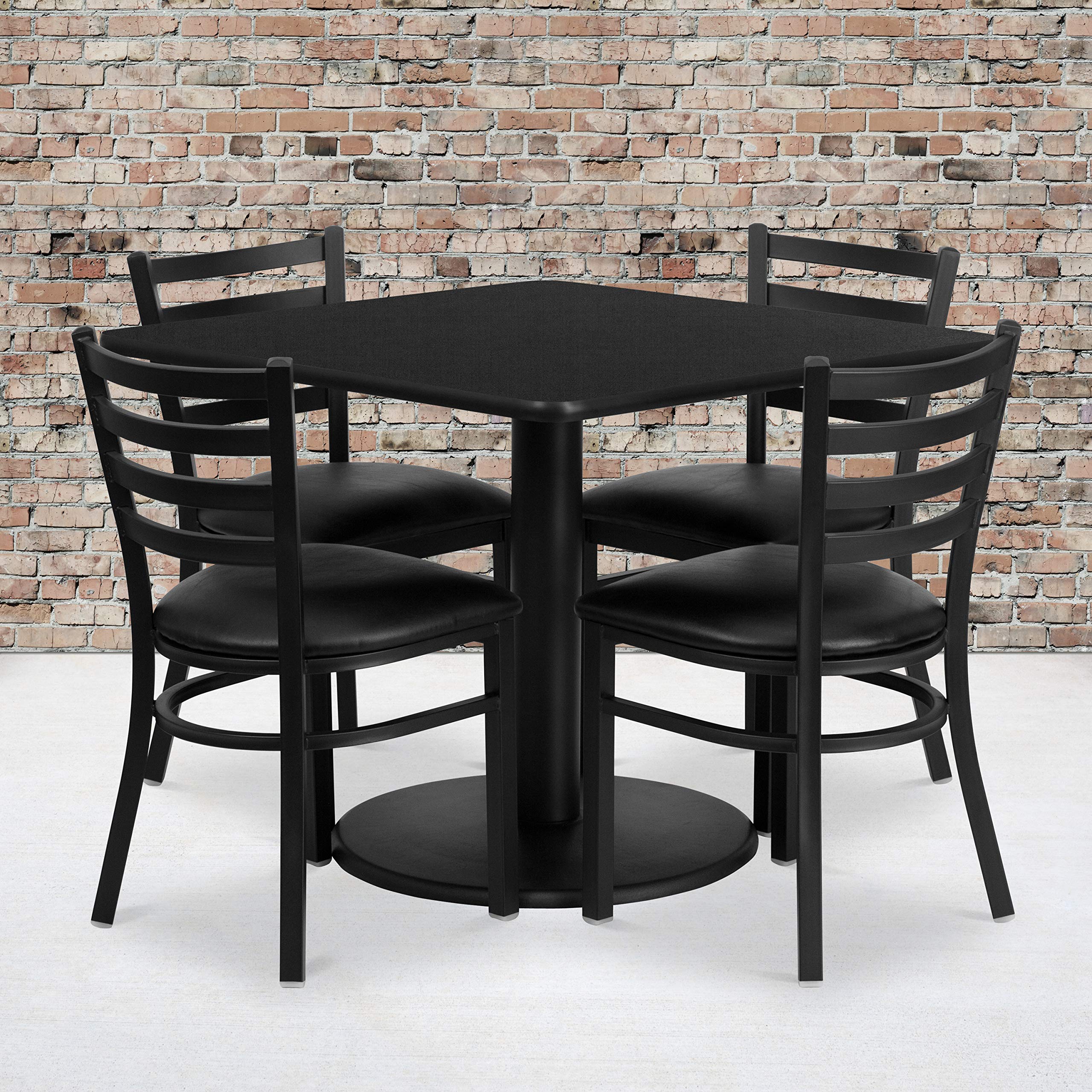Amazon.com - Flash Furniture Jamie 36'' Square Black