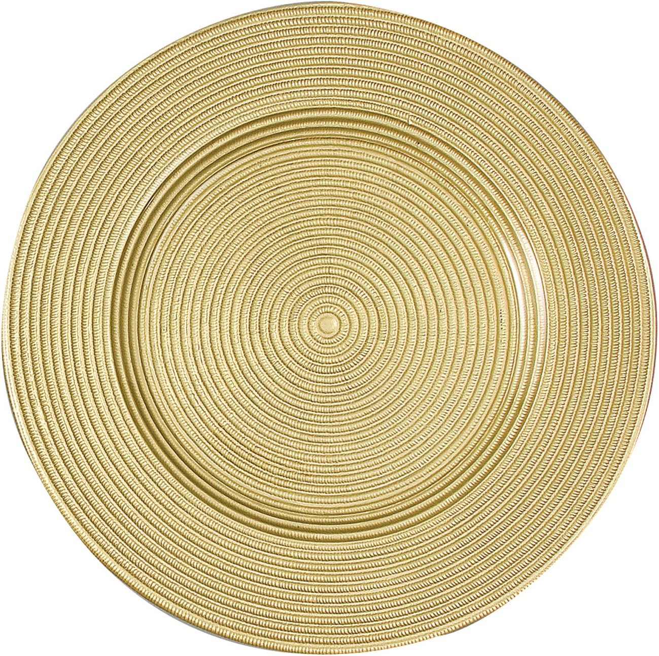 13" Rope/Metallic Charger Plate