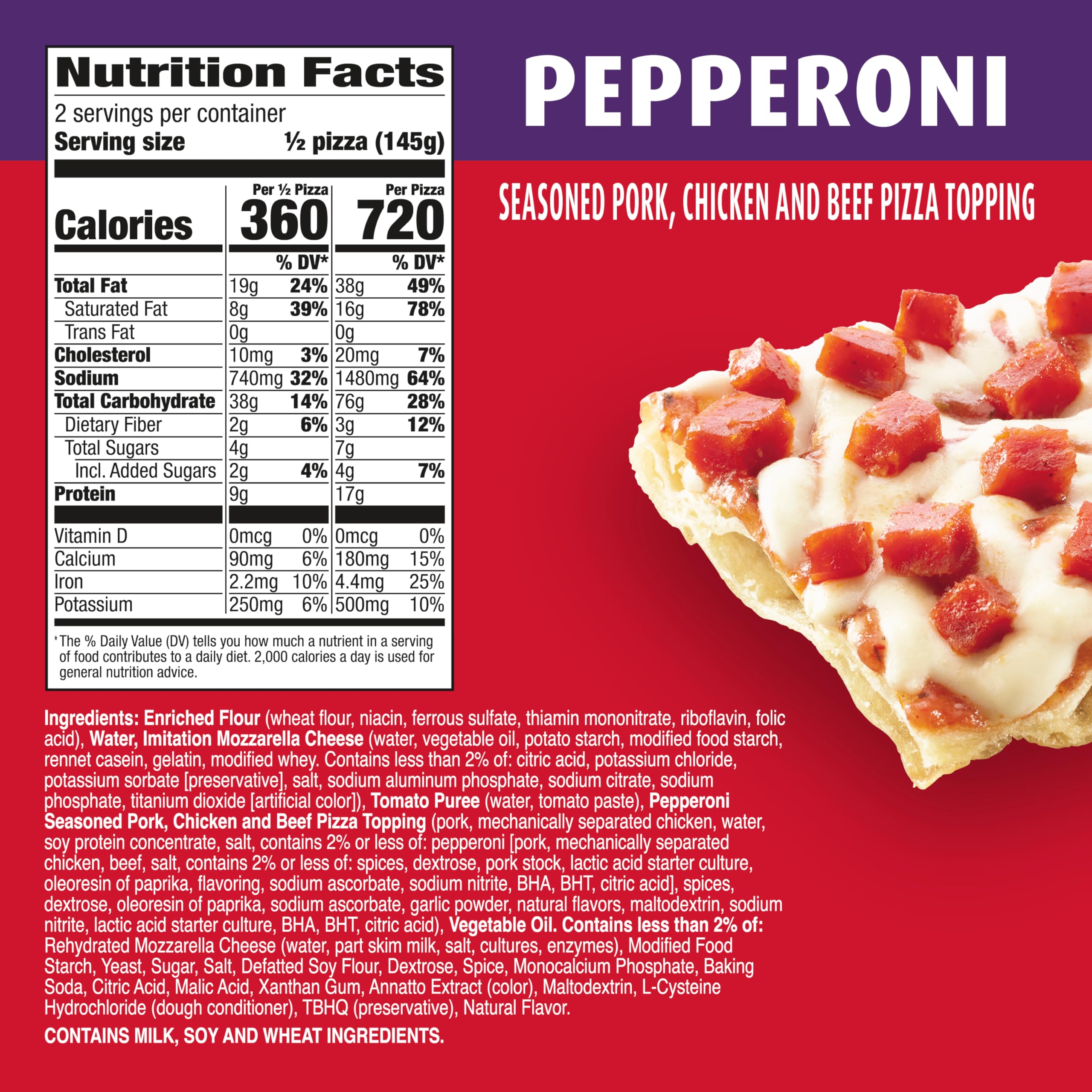 Totinos Party Pizza Pepperoni Frozen Pizza Game Day Football Snacks 10 2 oz — view 2