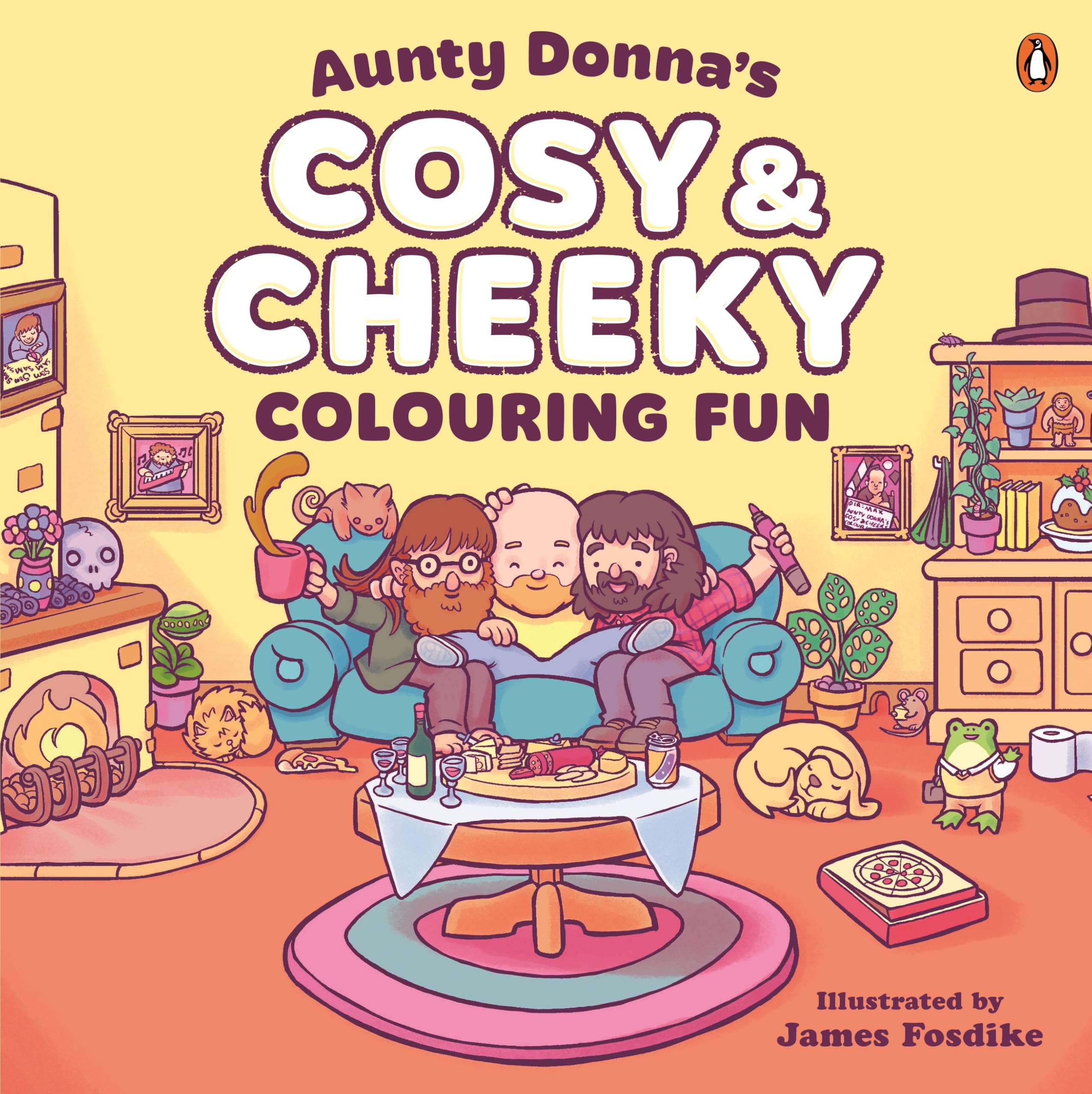 Aunty Donna's Cosy & Cheeky Colouring Fun: A surprisingly calm and cute colouring book