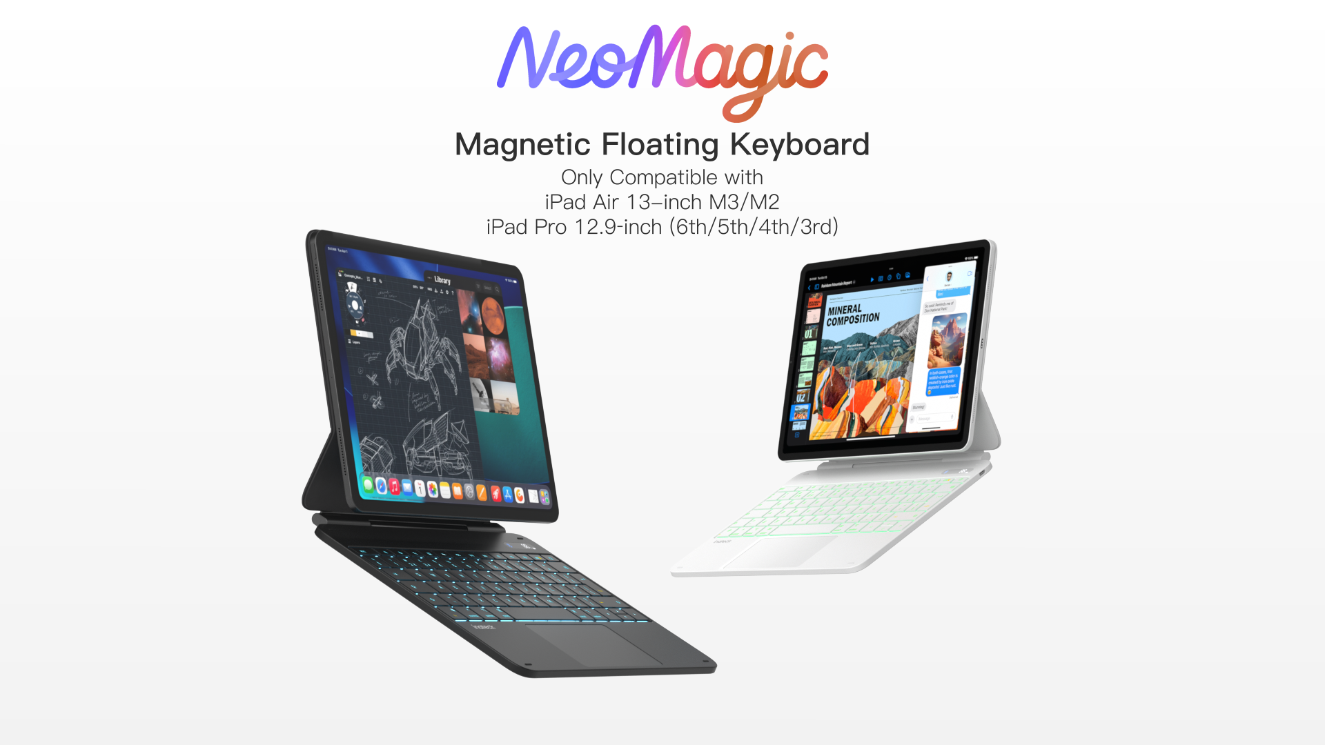 Inateck Magnetic Keyboard Case for iPad Air 13