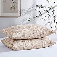 Vista 114 de Southshore Fine Linens® - Vilano® Springs - Par de fundas de almohada plisadas, color verde azulado, estándar (Queen)