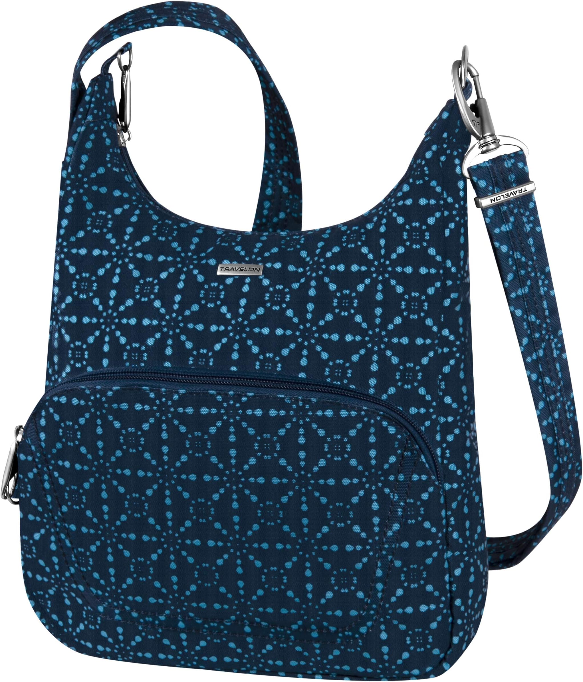 Travelon Anti-Theft Classic Essential Messenger Bag, A Geo Tile, One Size, Classic