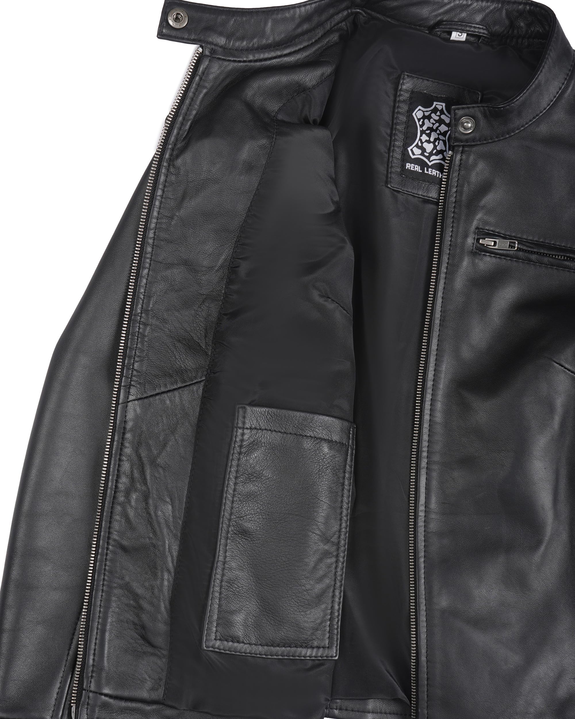 fjackets Veste en cuir pour femme en cuir d'agneau véritable pour femmes vestes en cuir élégantes