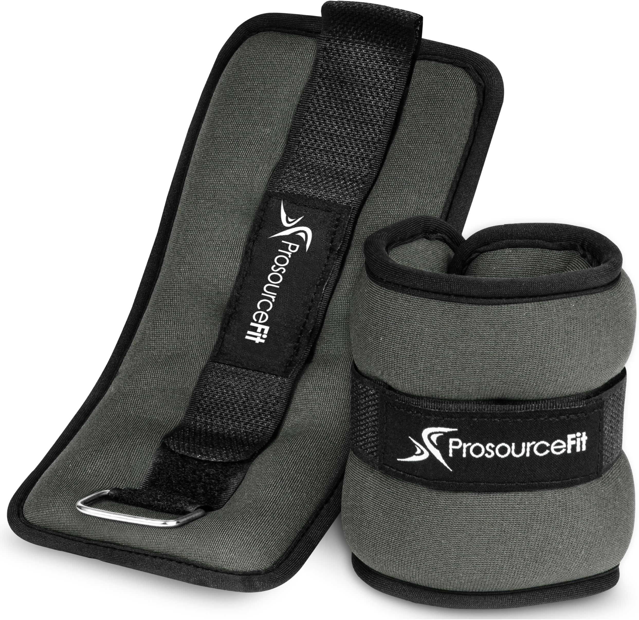 ProsourceFit Ankle/Wrist and Arm/Leg Weights Set of 2, Adjustable Strap 1 lb-5 lb, Adjustable Weight 15 lb, 10 lb, 7 lb for Men and Women