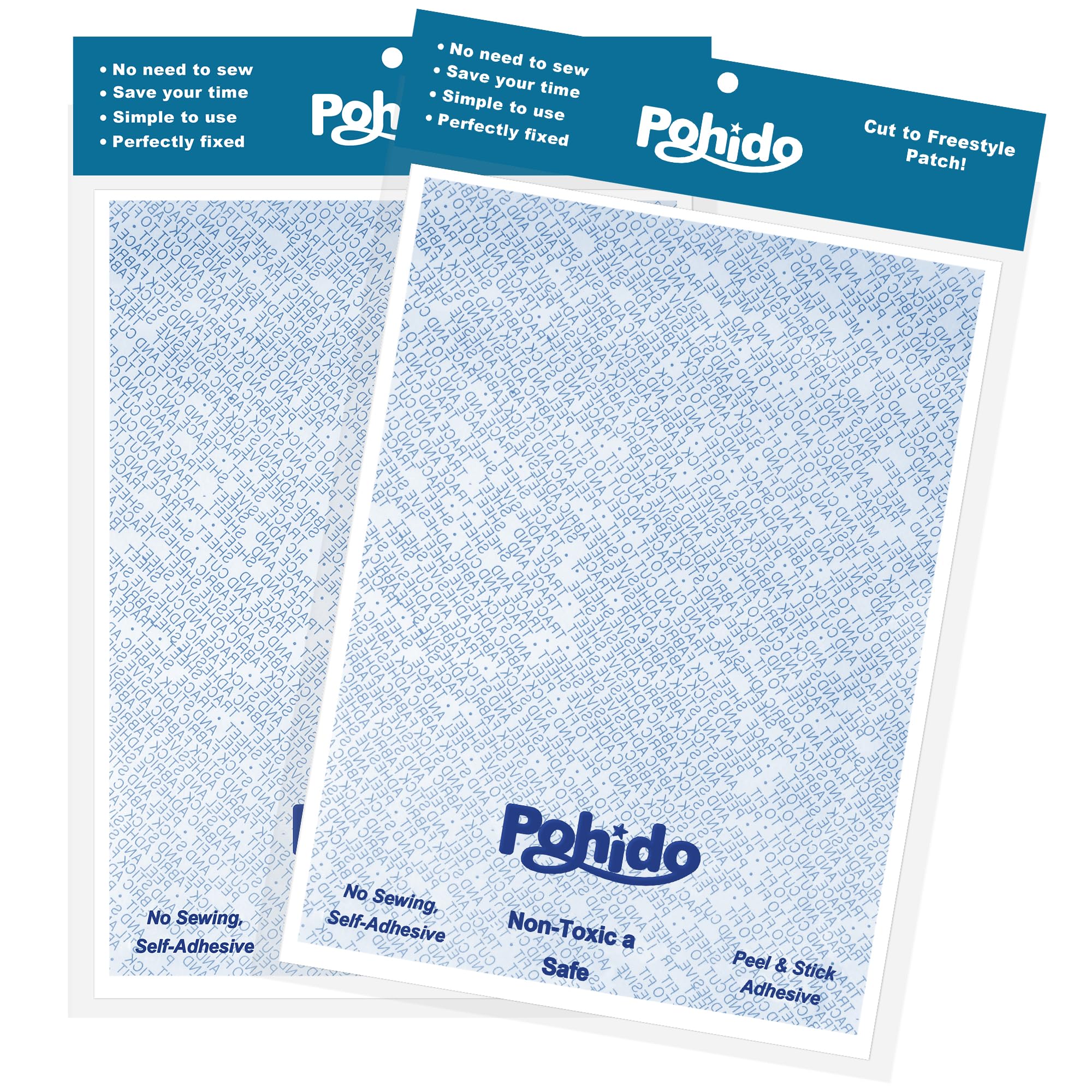 Patch Magic Adhesive, Washable Double-Sided Adhesive Patch Girl Scout Stickers for Scout Badges, Uniforms, Clothing Fabrics, Can be Freely Trimmed, No Ironing Required (2)