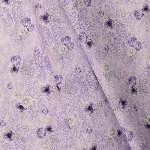 Miniatura 2 de Mook Fabrics Cheyenne de algodón, lavanda oscura